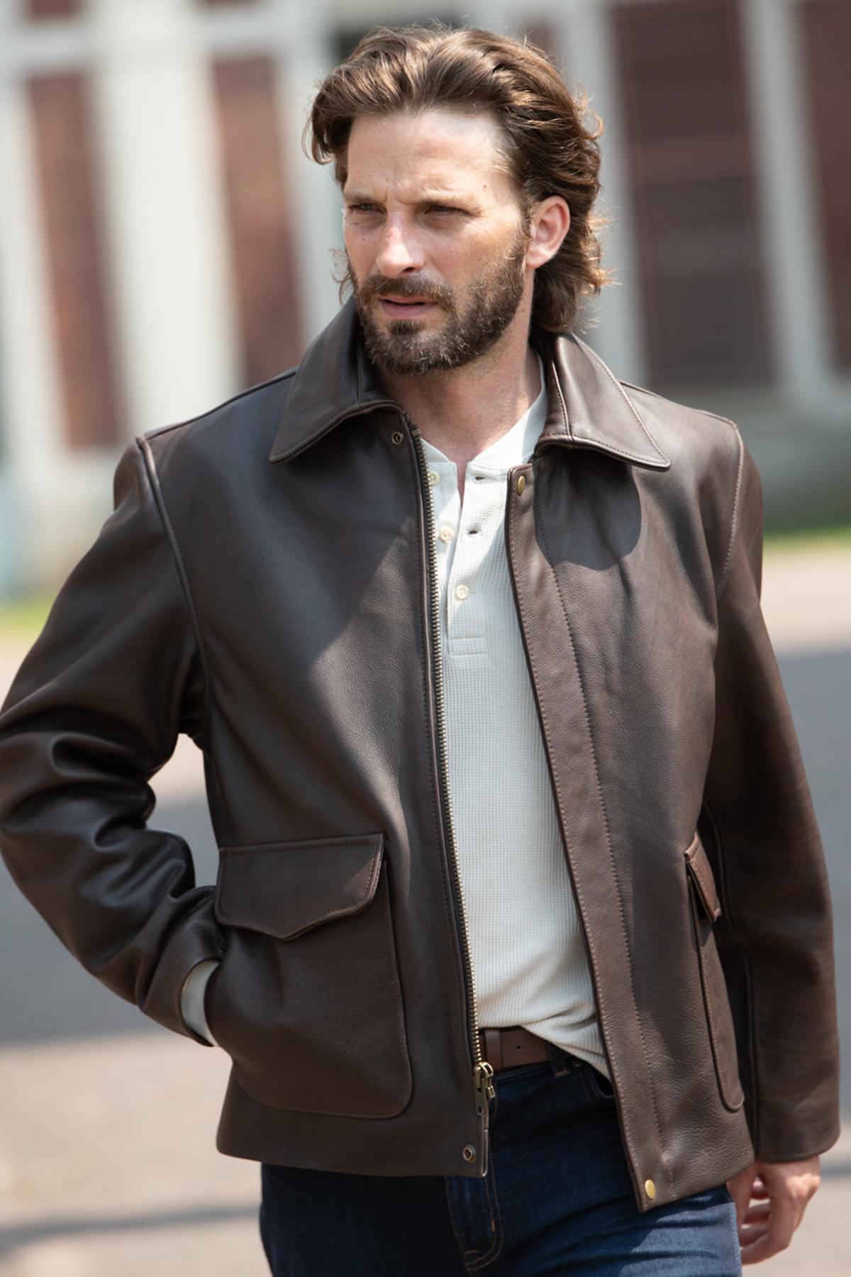 Vintage Indiana Jones Leather Jacket - Image n°1