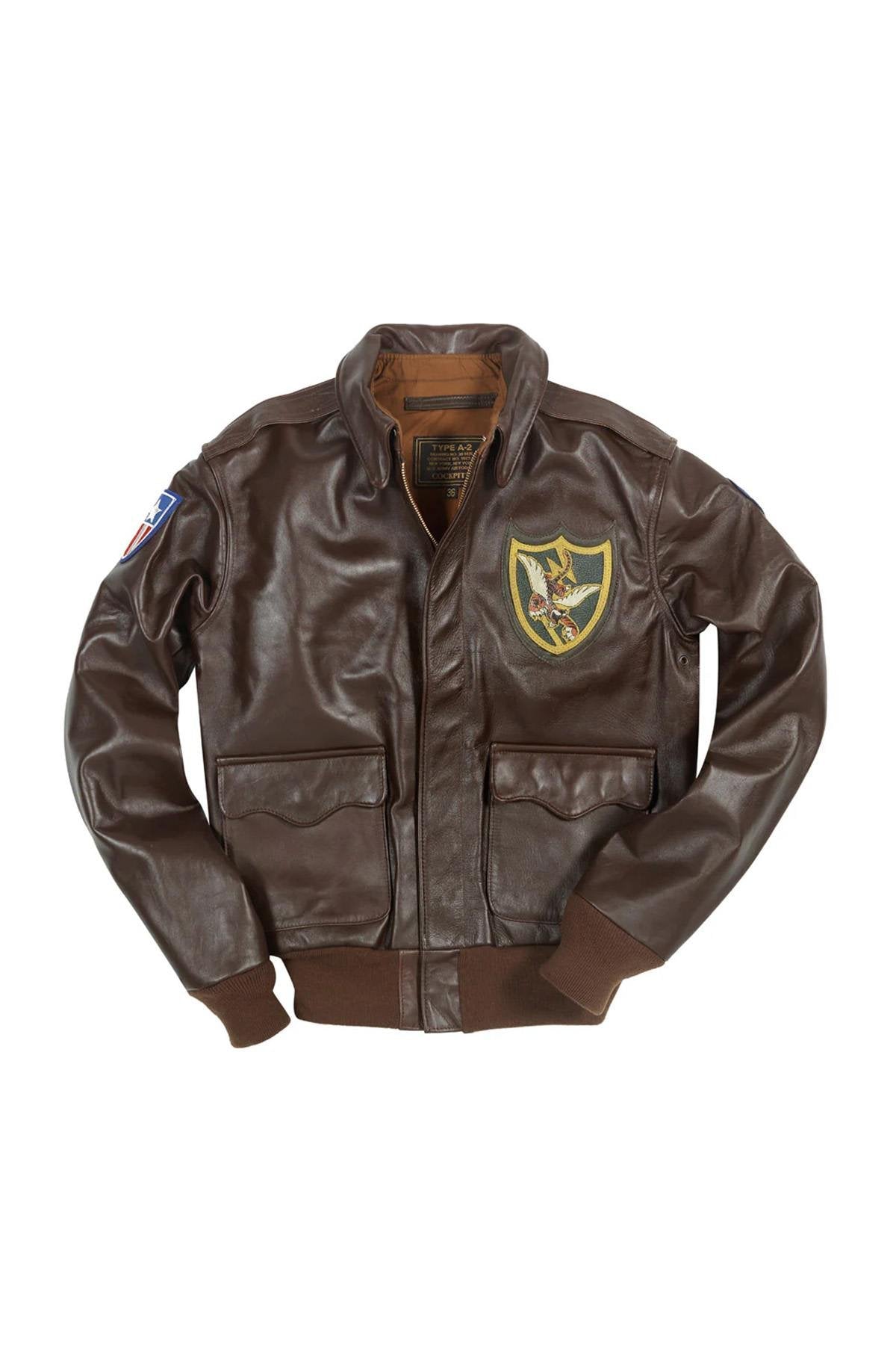 Flying Tigers Leather Bomber Jacket - Image n°2