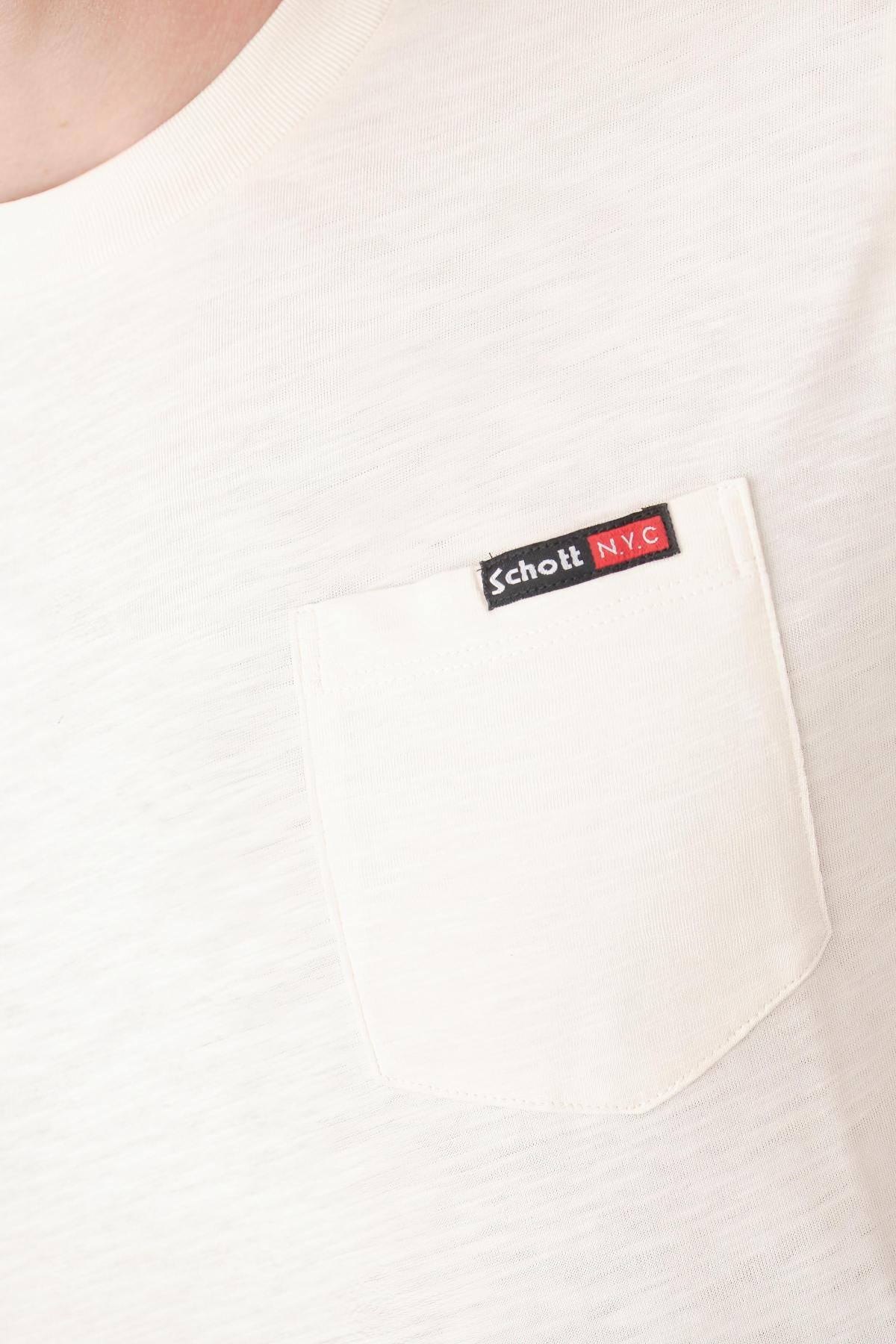 Off-white cotton T-shirt - Image n°4