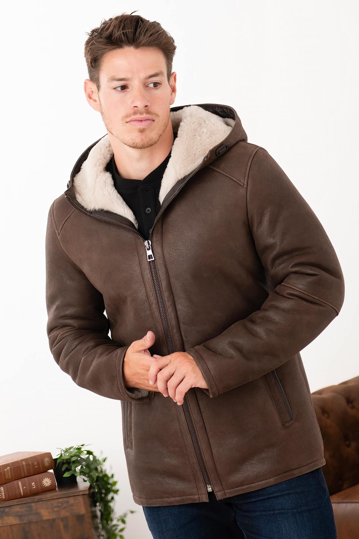 Elegant shearling coat - Image n°2