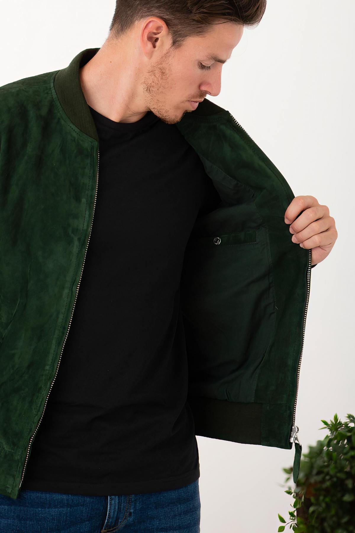 Teddy in green suede leather - Image n°6