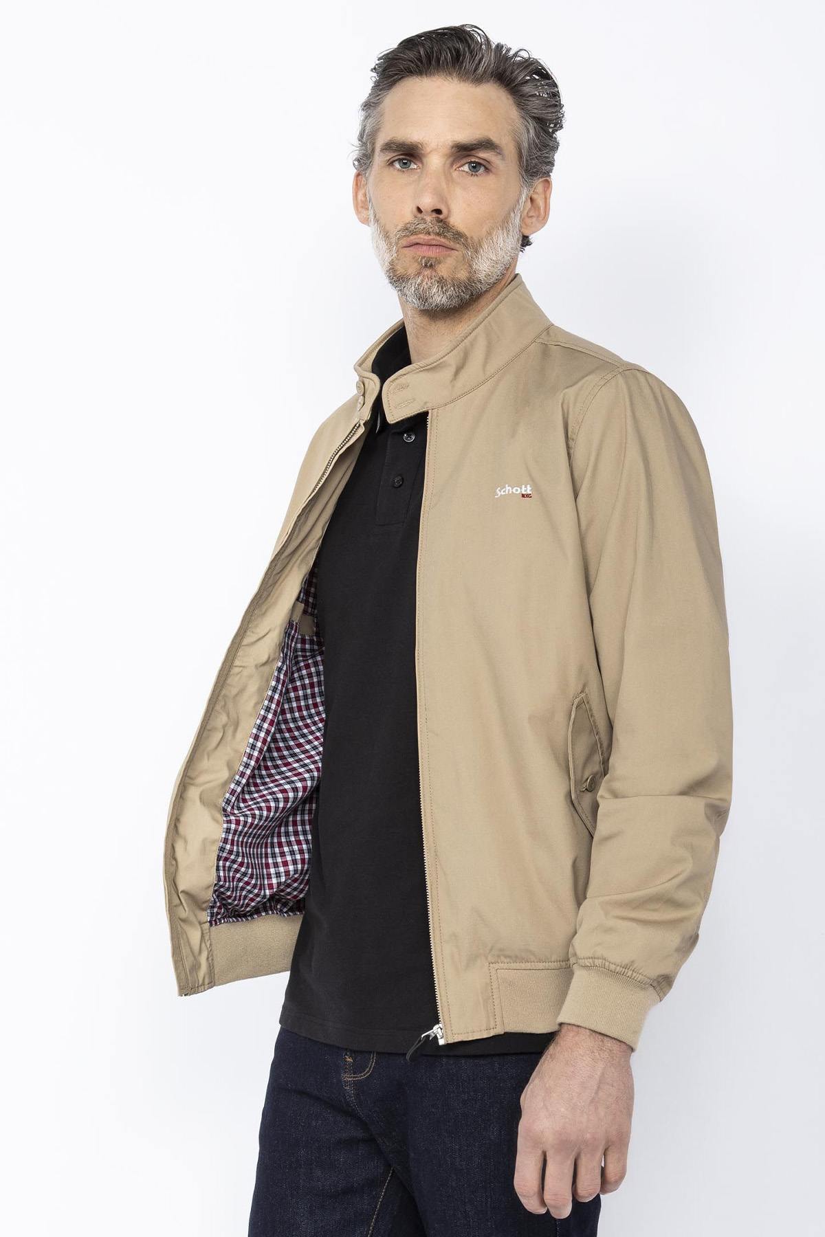 Men's beige stardust jacket - Image n°1