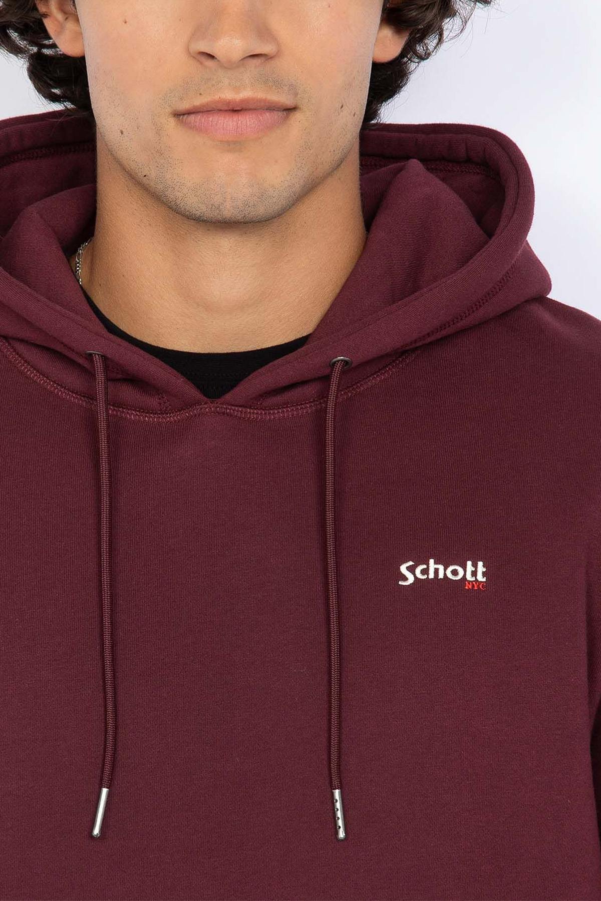 Burgundy hoodie - Image n°3