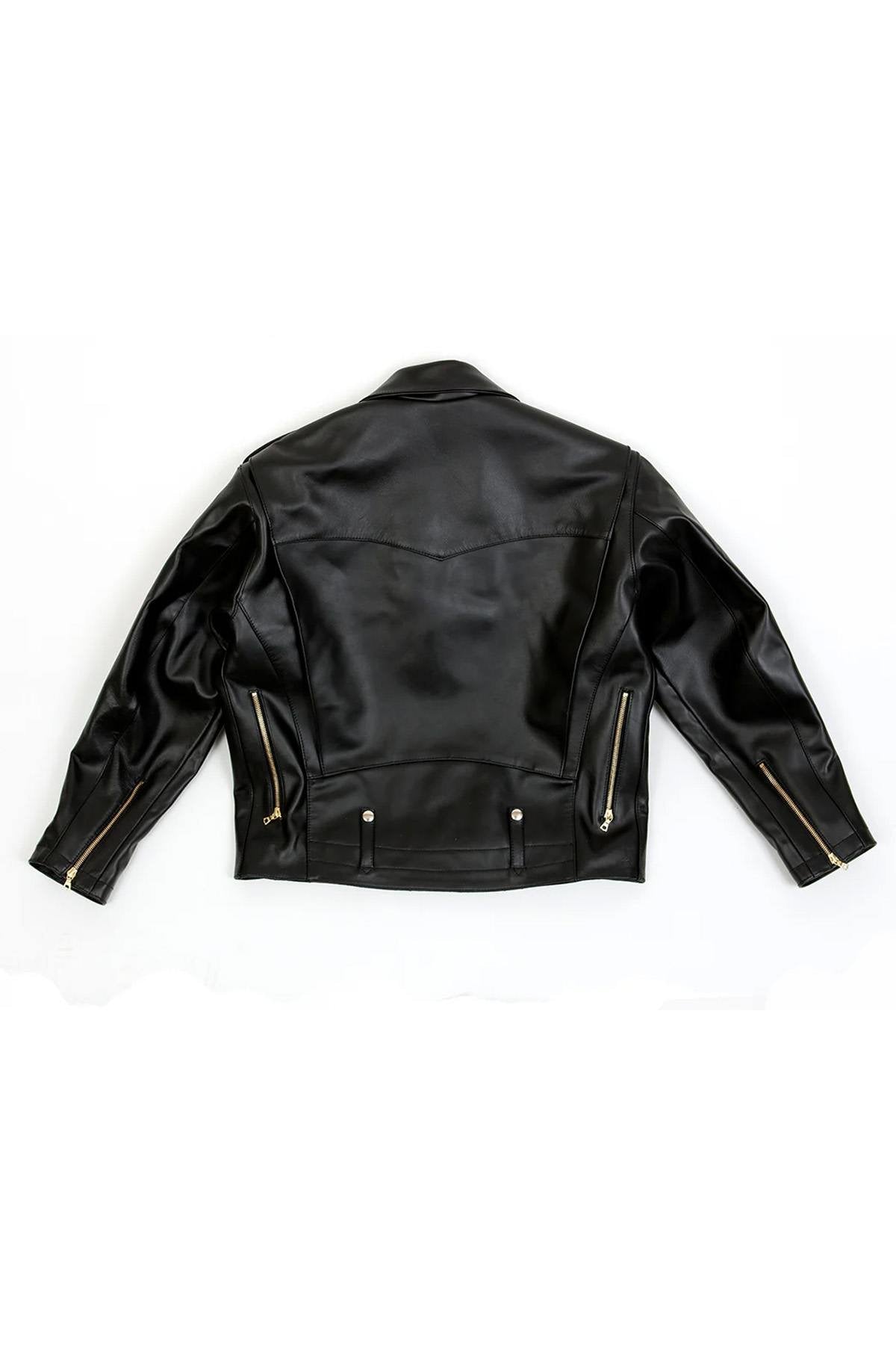 Perf style leather jacket with D-Pocket - Image n°4