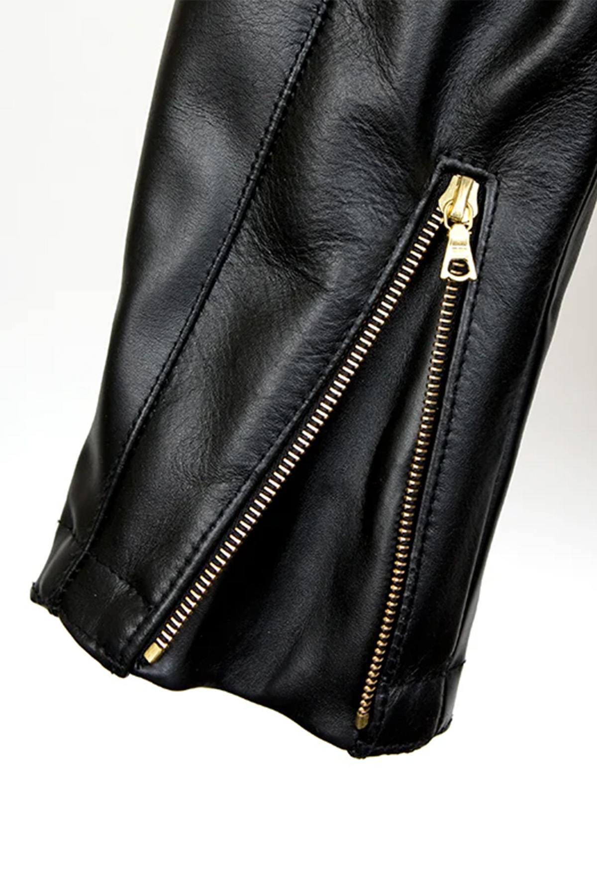 Perf style leather jacket with D-Pocket - Image n°6