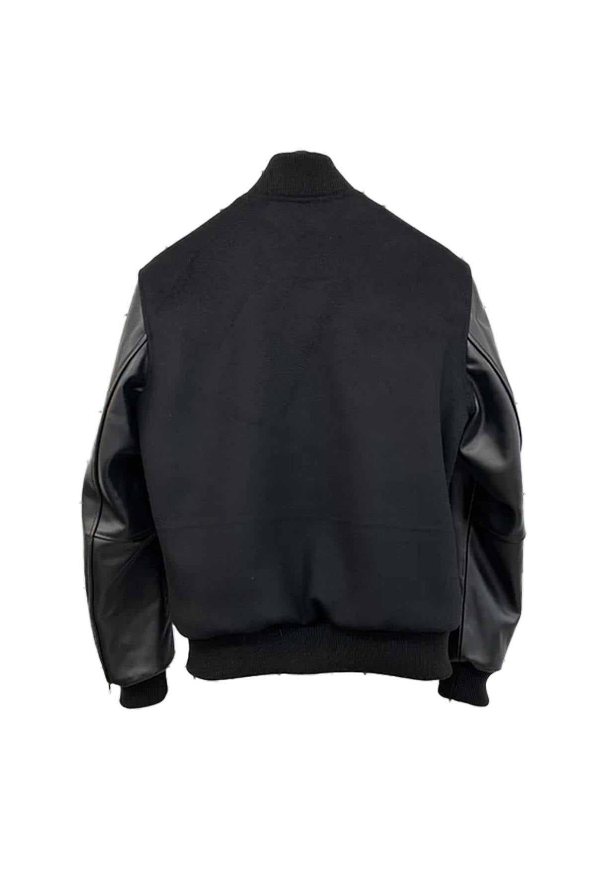 Black Teddy jacket with white logo - Image n°2