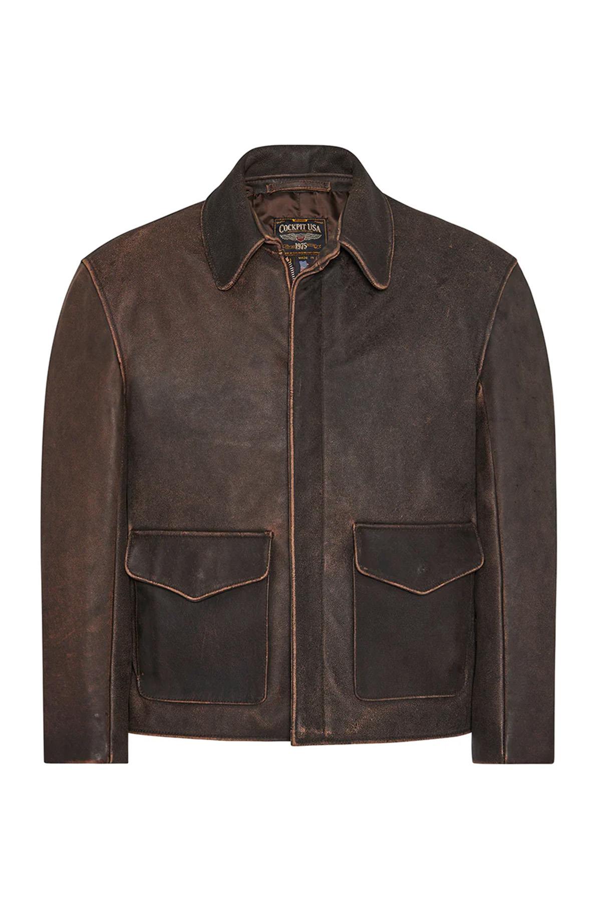 Indiana Jones movie replica leather jacket - Image n°3