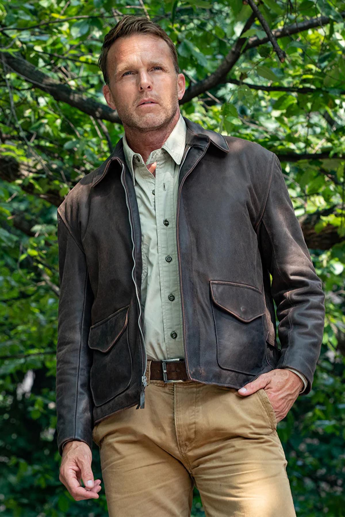 Indiana Jones movie replica leather jacket - Image n°2