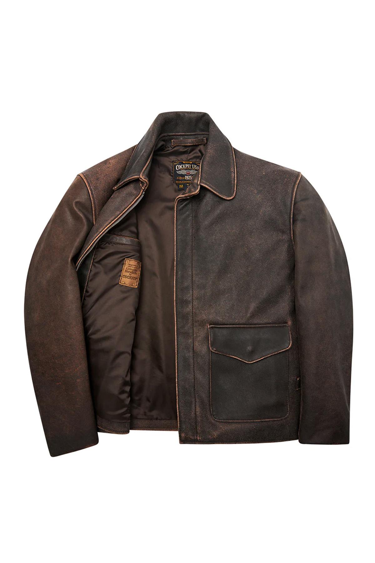 Indiana Jones movie replica leather jacket - Image n°5