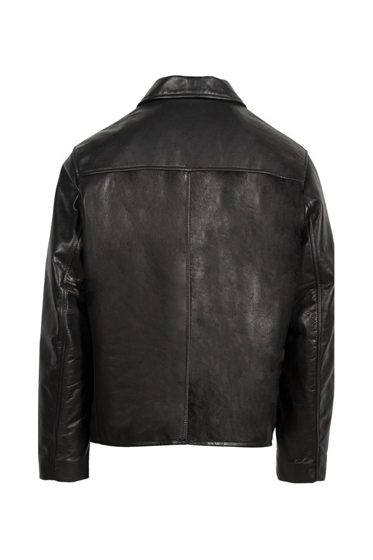 Cowhide leather jacket made in USA - Image n°3