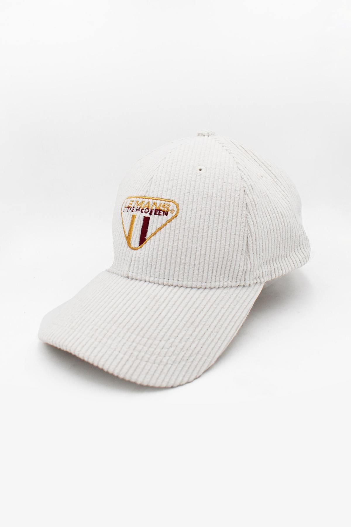 Sand-colored cap with velvet effect - Image n°2