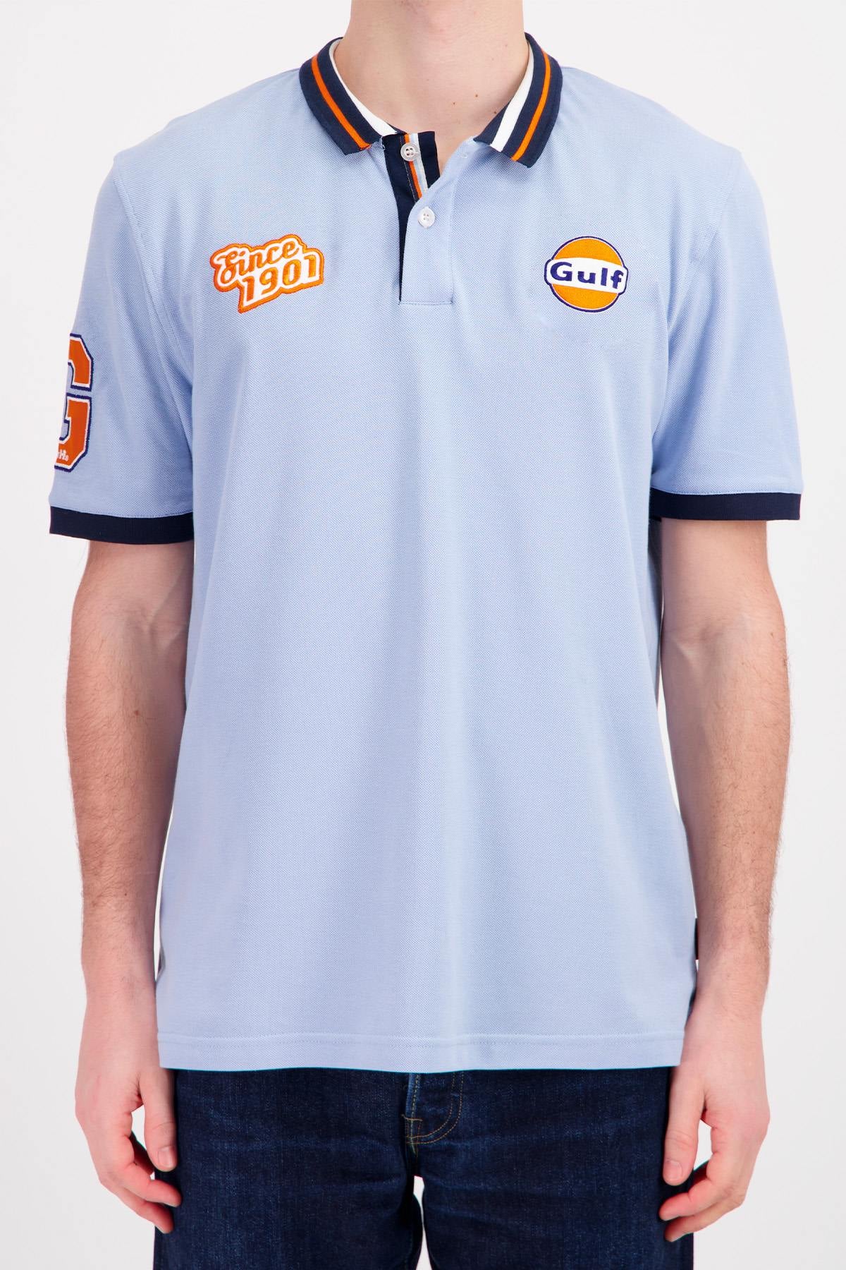 Light blue Gulf polo shirt - Image n°1