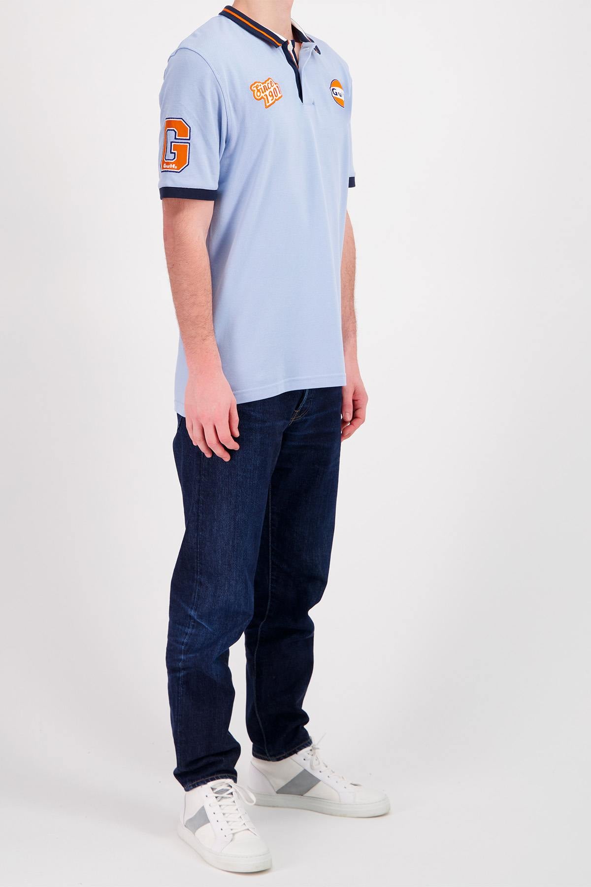 Light blue Gulf polo shirt - Image n°4