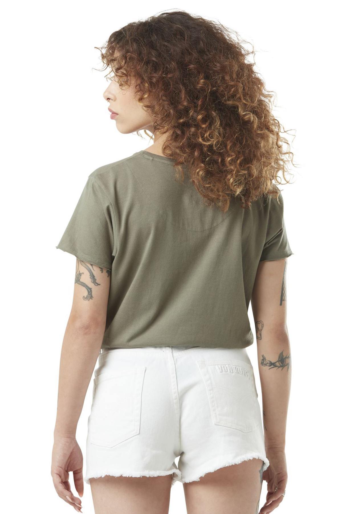 Khaki rock print t-shirt - Image n°2