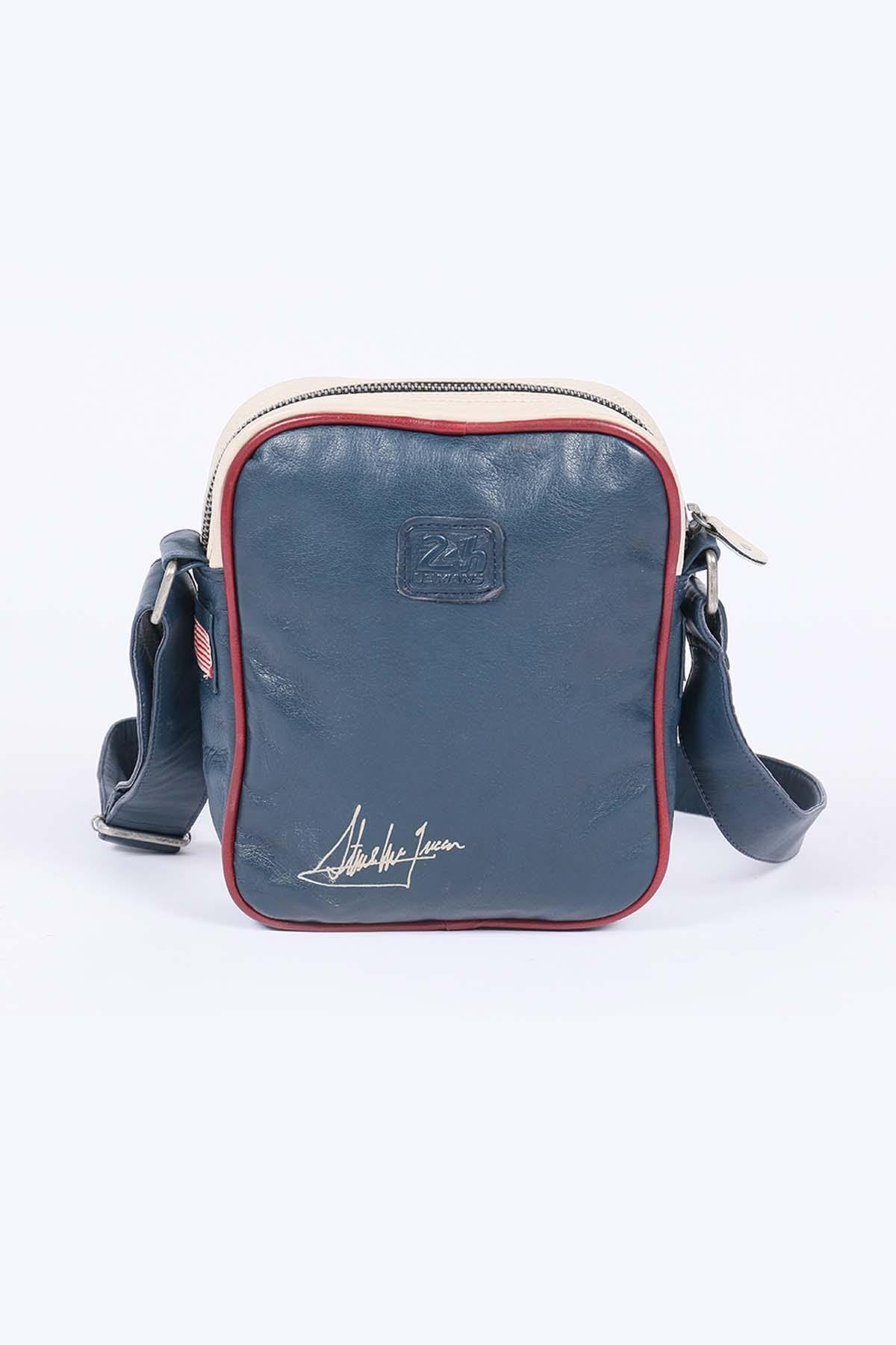 Steve McQueen Royal Blue Leather Satchel - Image n°2