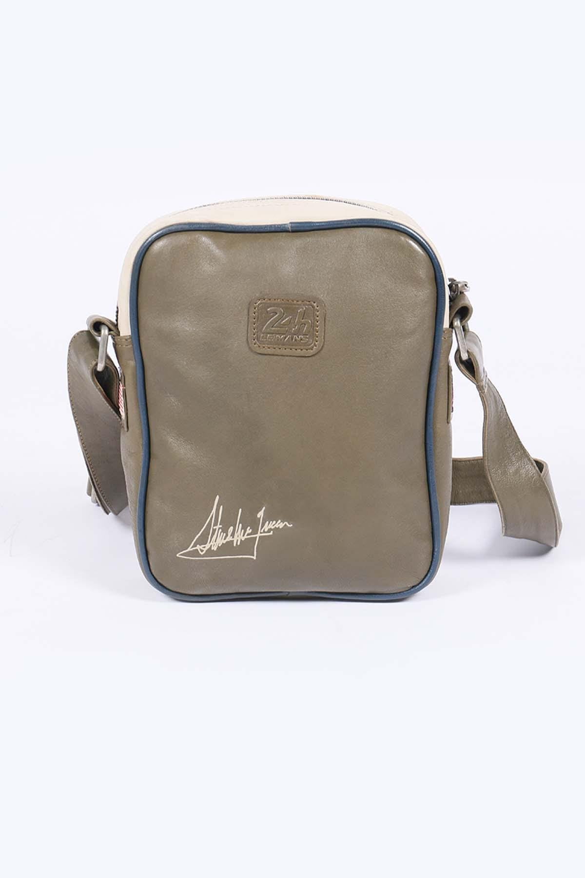 Steve McQueen Light Khaki Leather Satchel - Image n°2