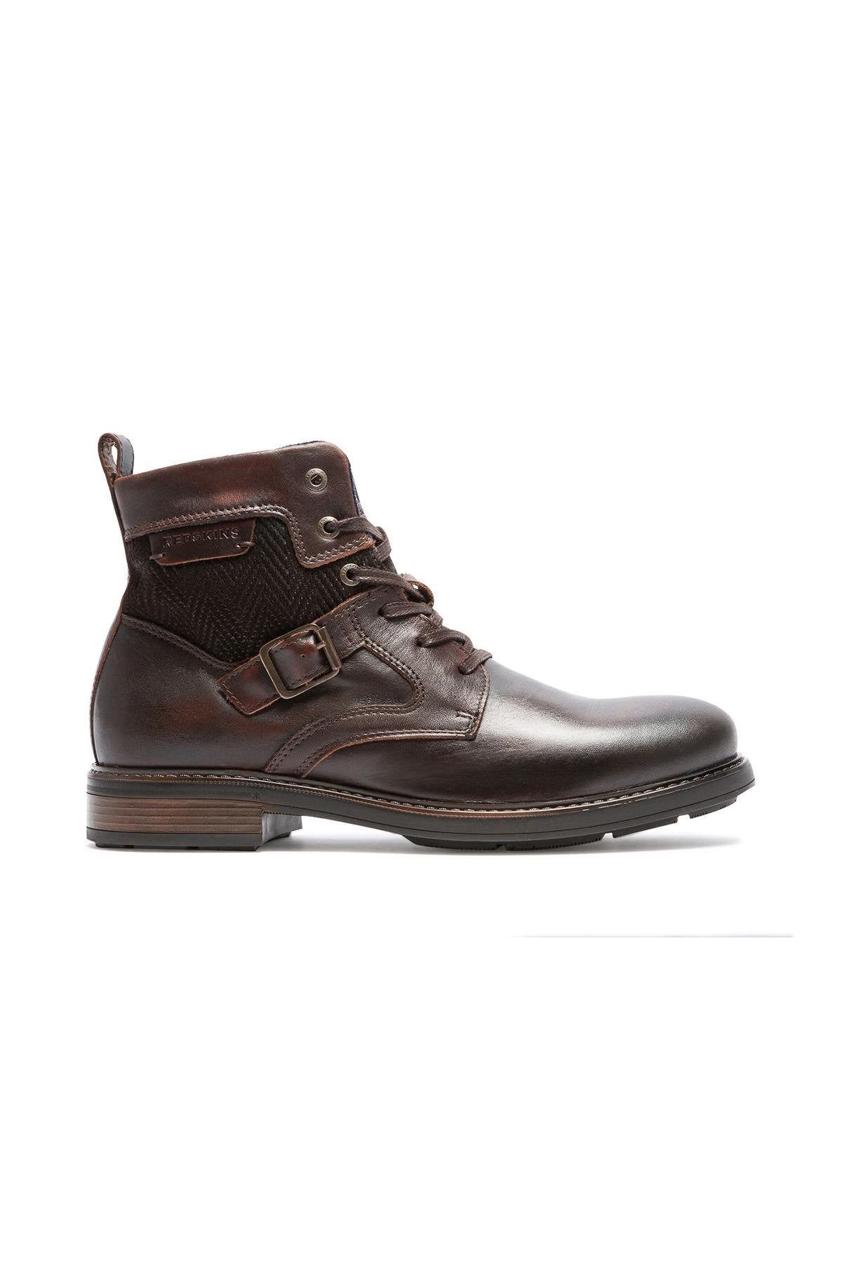 Brown leather lace-up boots - Image n°5