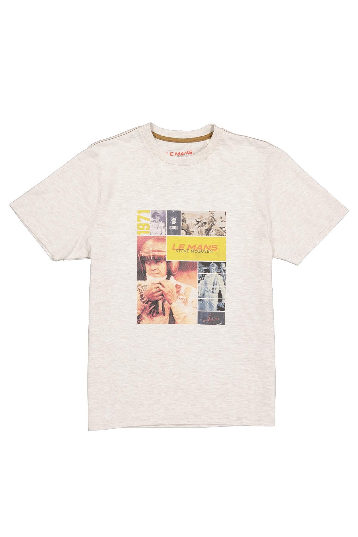 Steve McQueen Heather Sand Graphic T-Shirt - Image n°5