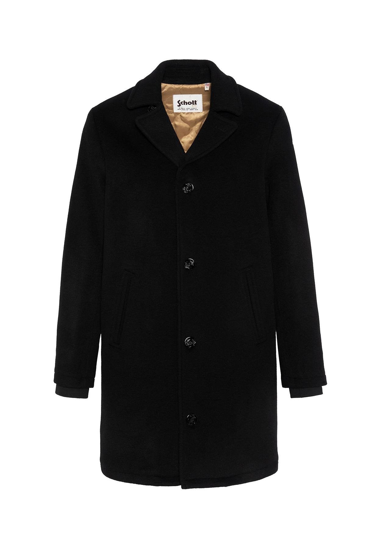 Black long buttoned coat - Image n°6