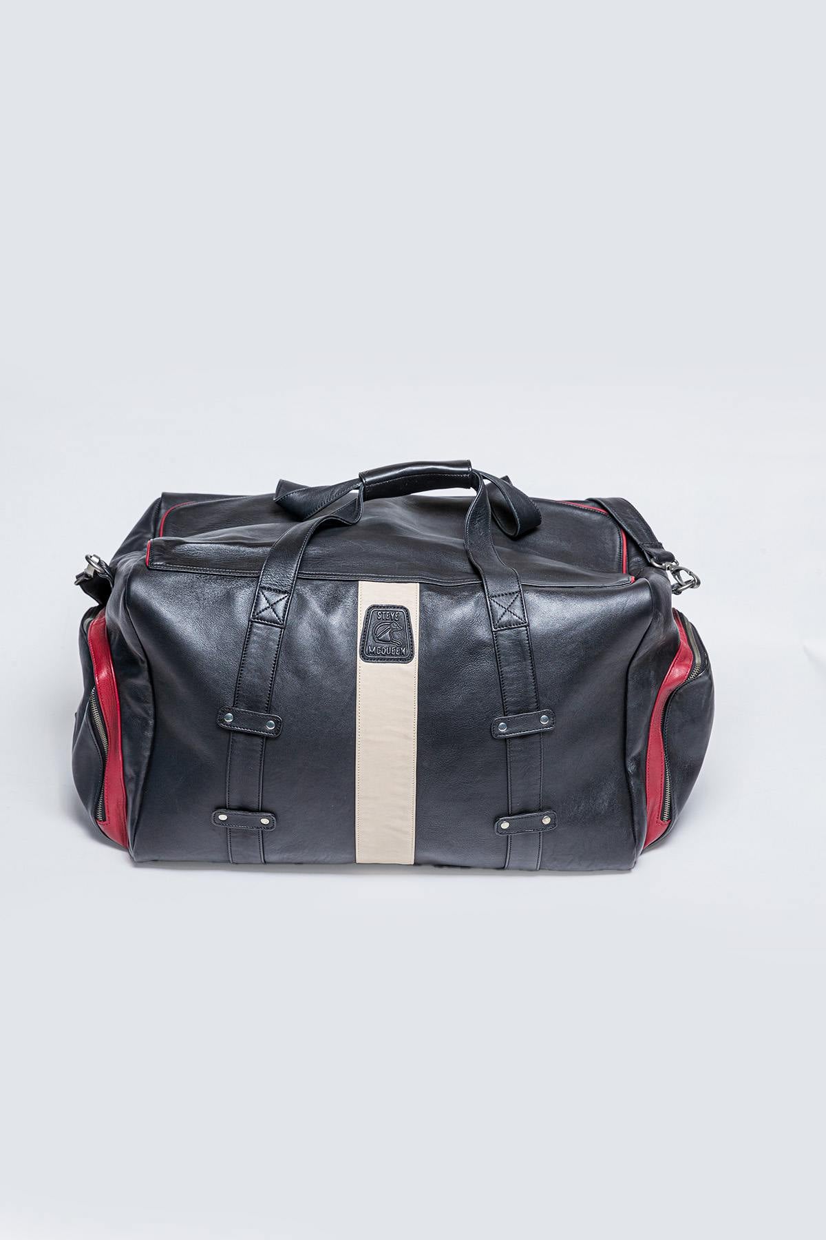 72h travel bag in black genuine leather - Image n°2