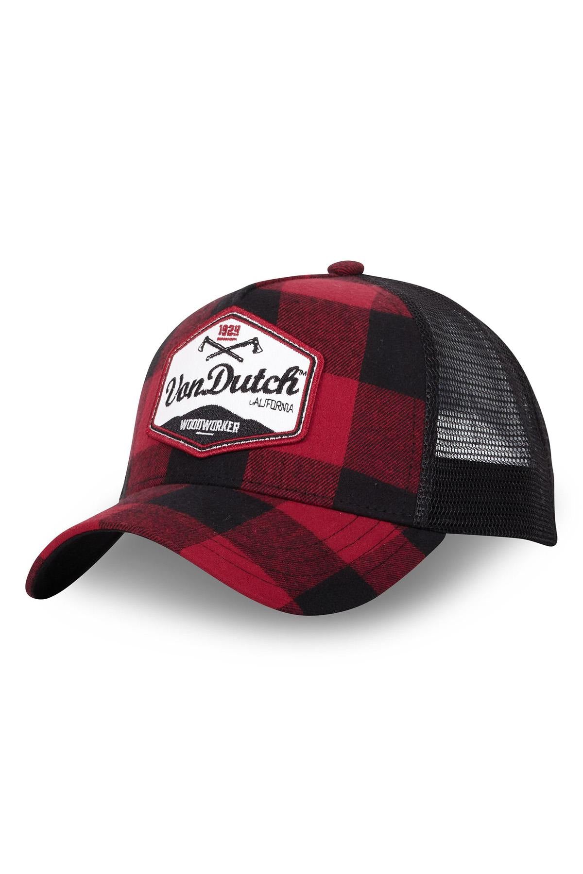 Lumberjack plaid trucker cap - Image n°1