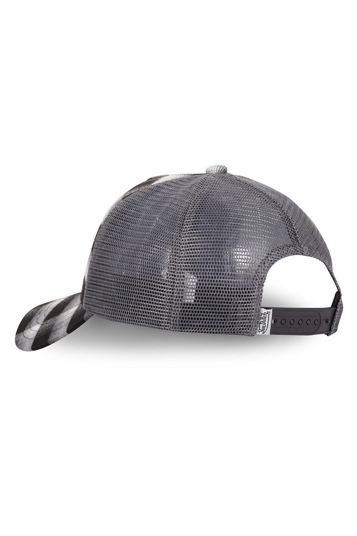 Black and white plaid trucker cap - Image n°3