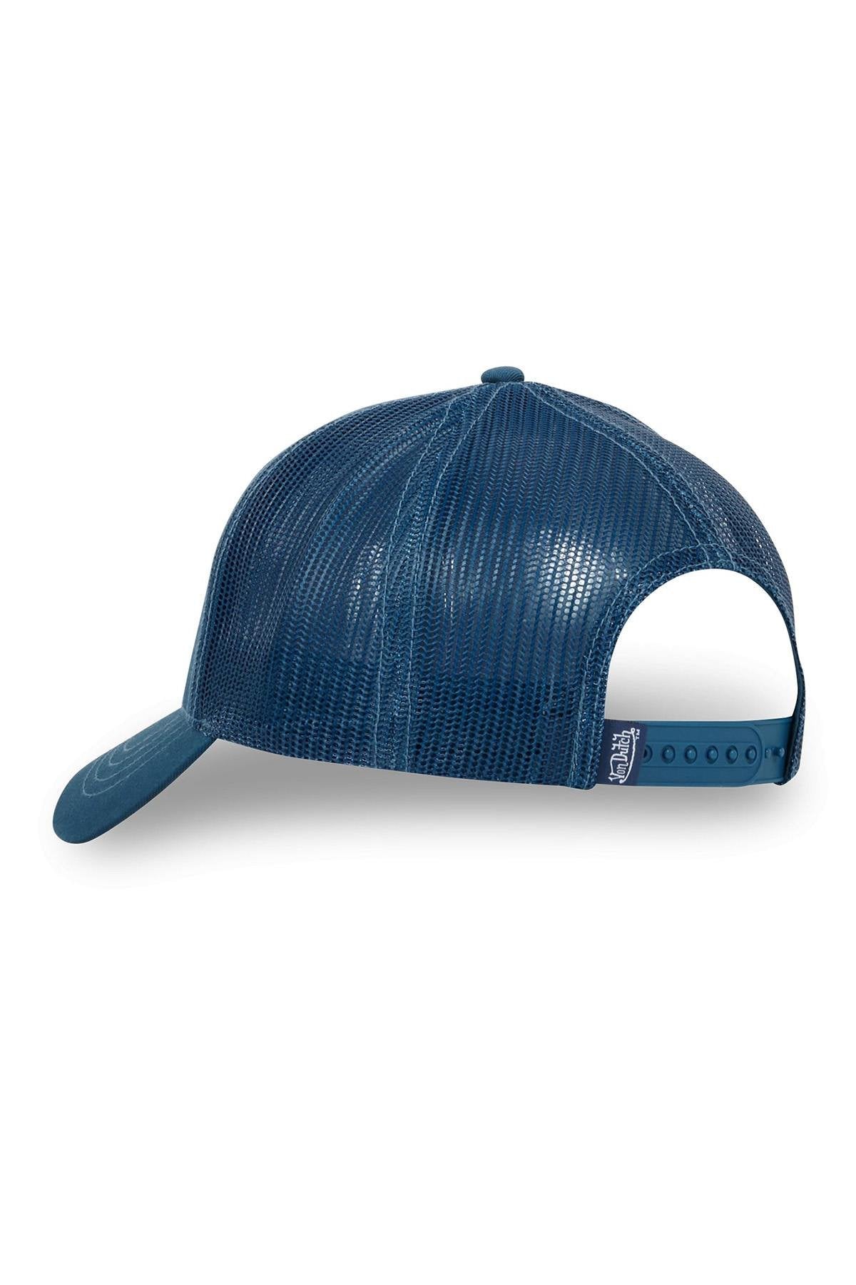 Blue tone-on-tone trucker cap - Image n°3