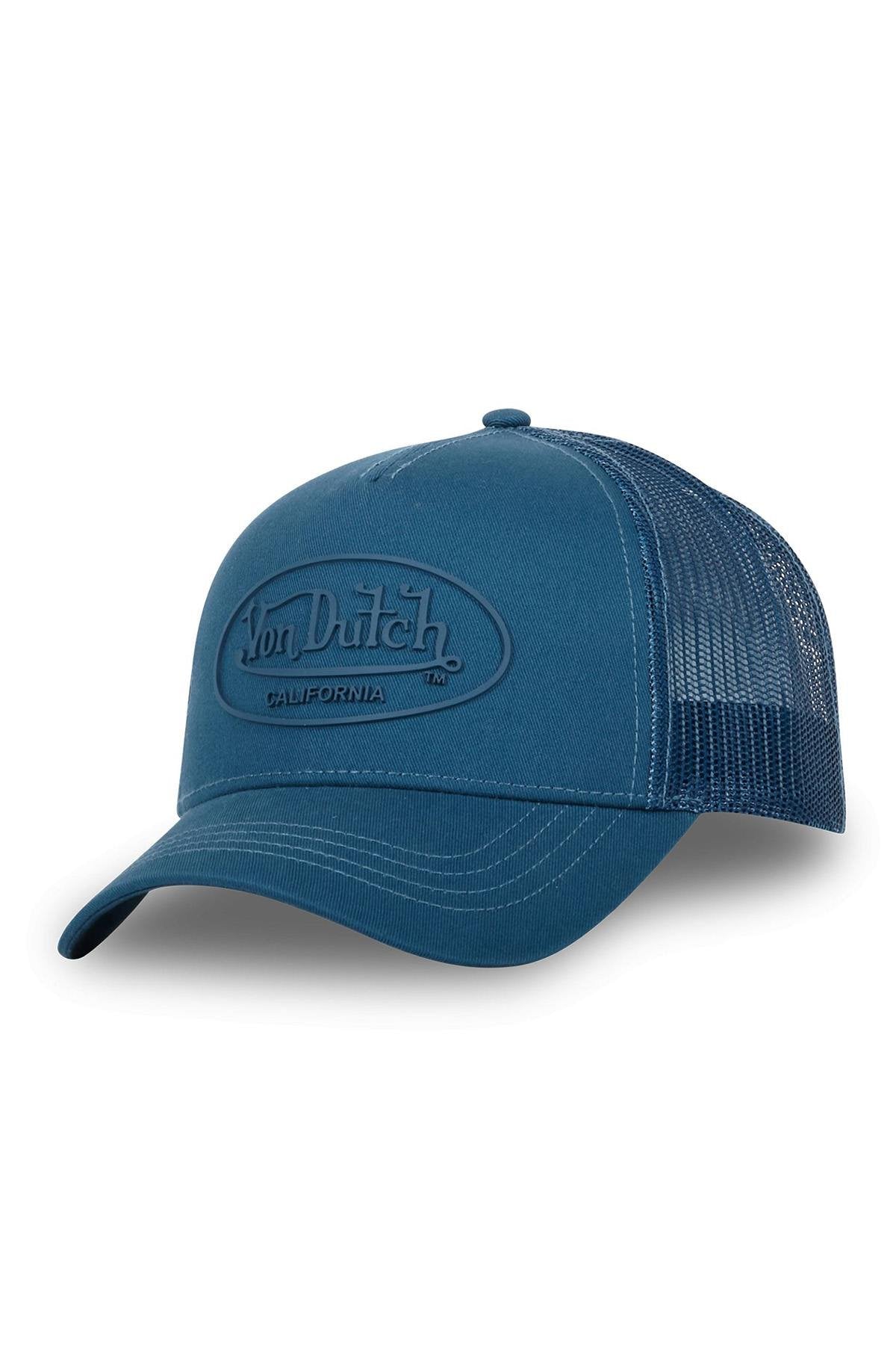 Blue tone-on-tone trucker cap - Image n°1