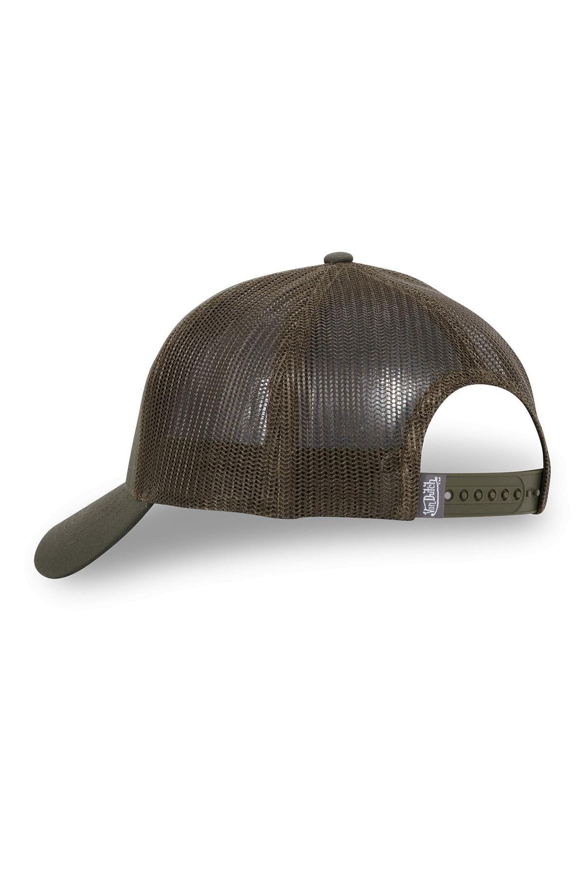 Khaki tone-on-tone trucker cap - Image n°3