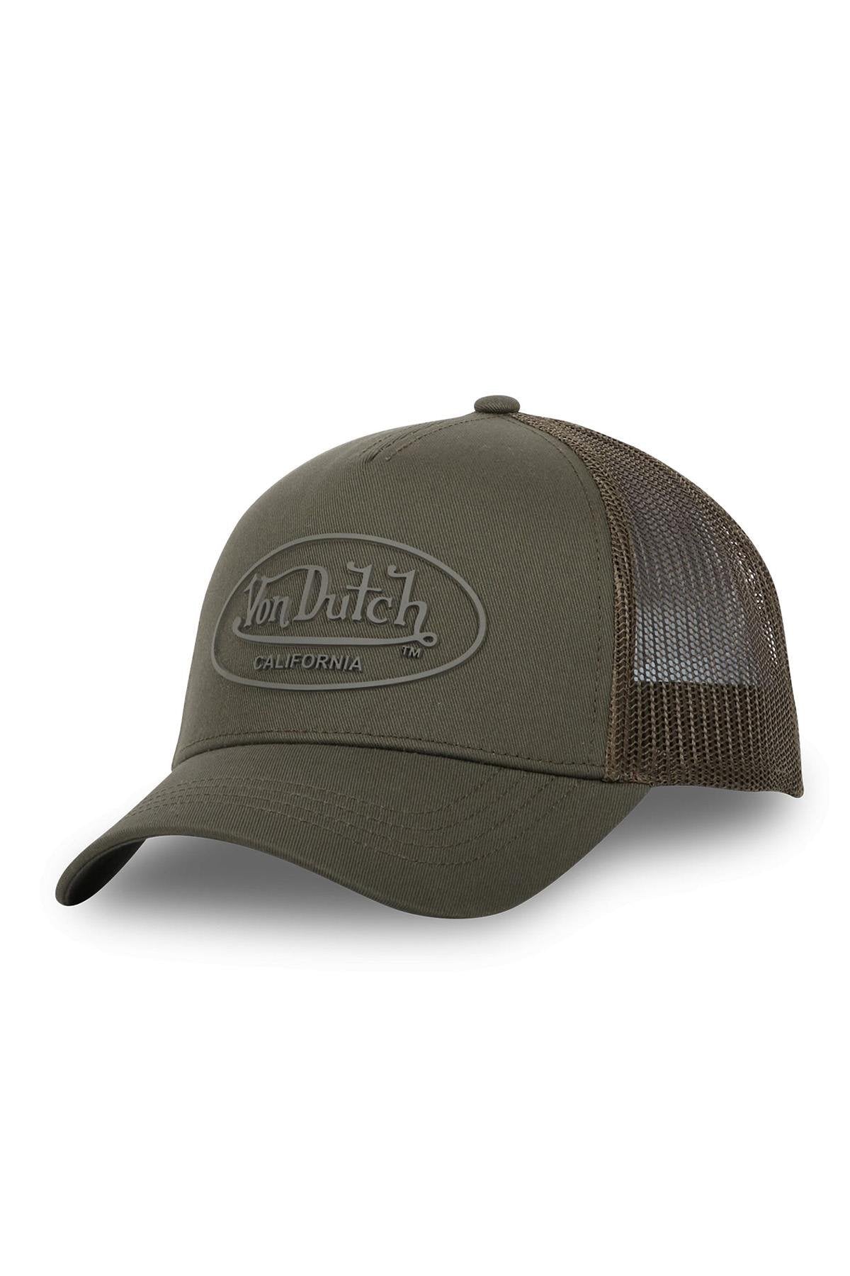 Khaki tone-on-tone trucker cap - Image n°1