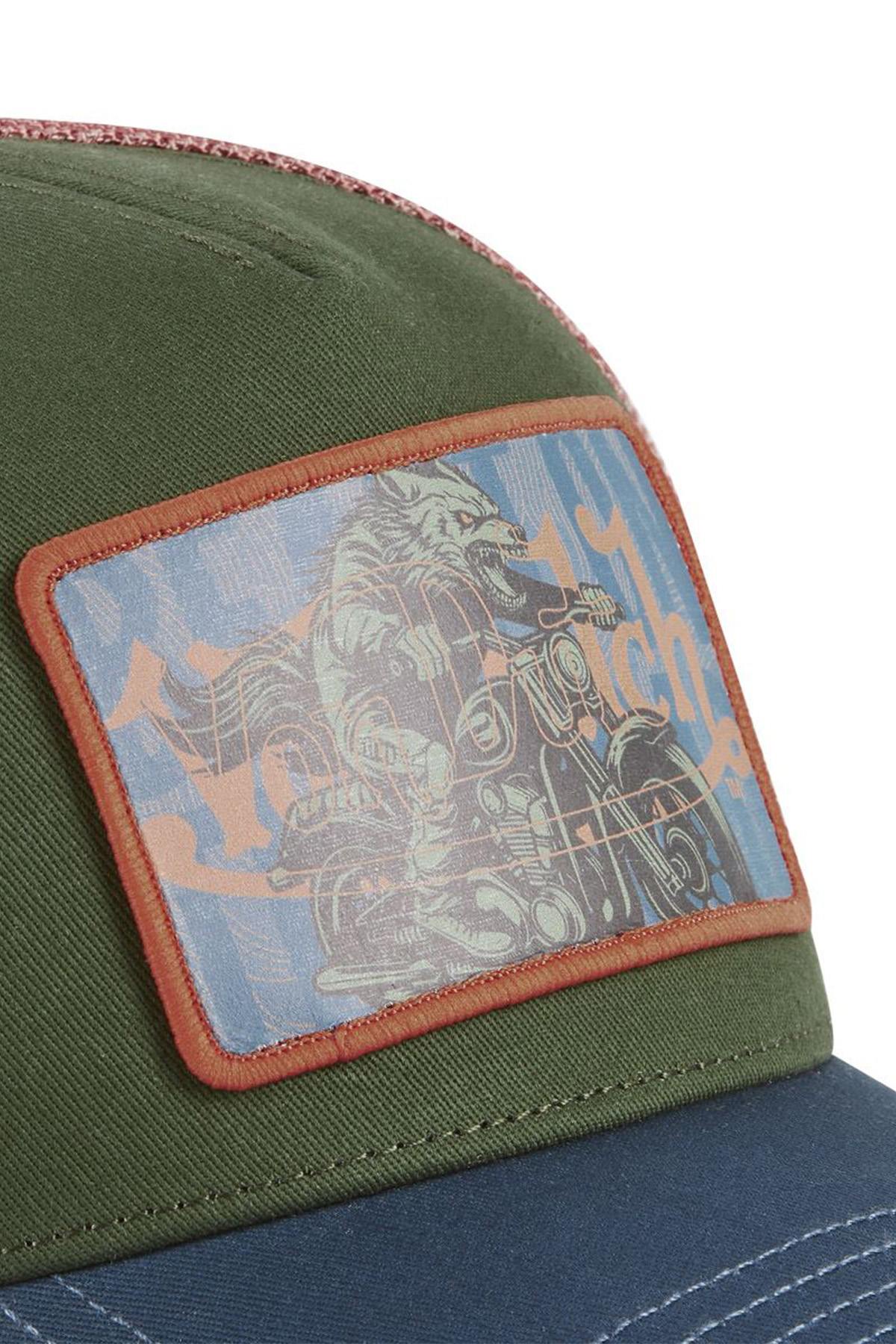 Tricolor cap with patch - Image n°2