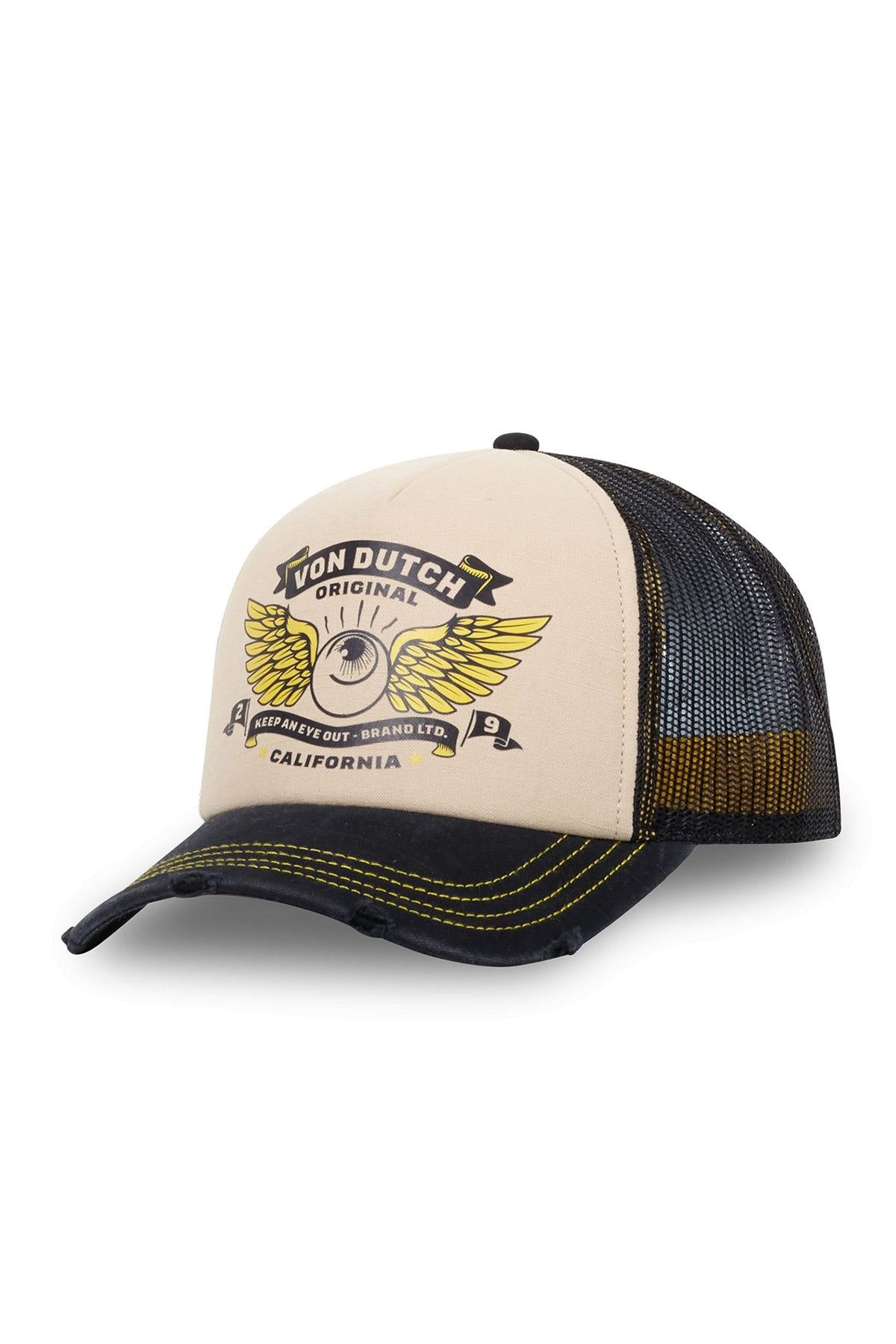 Trucker cap with eye illustration - Image n°1