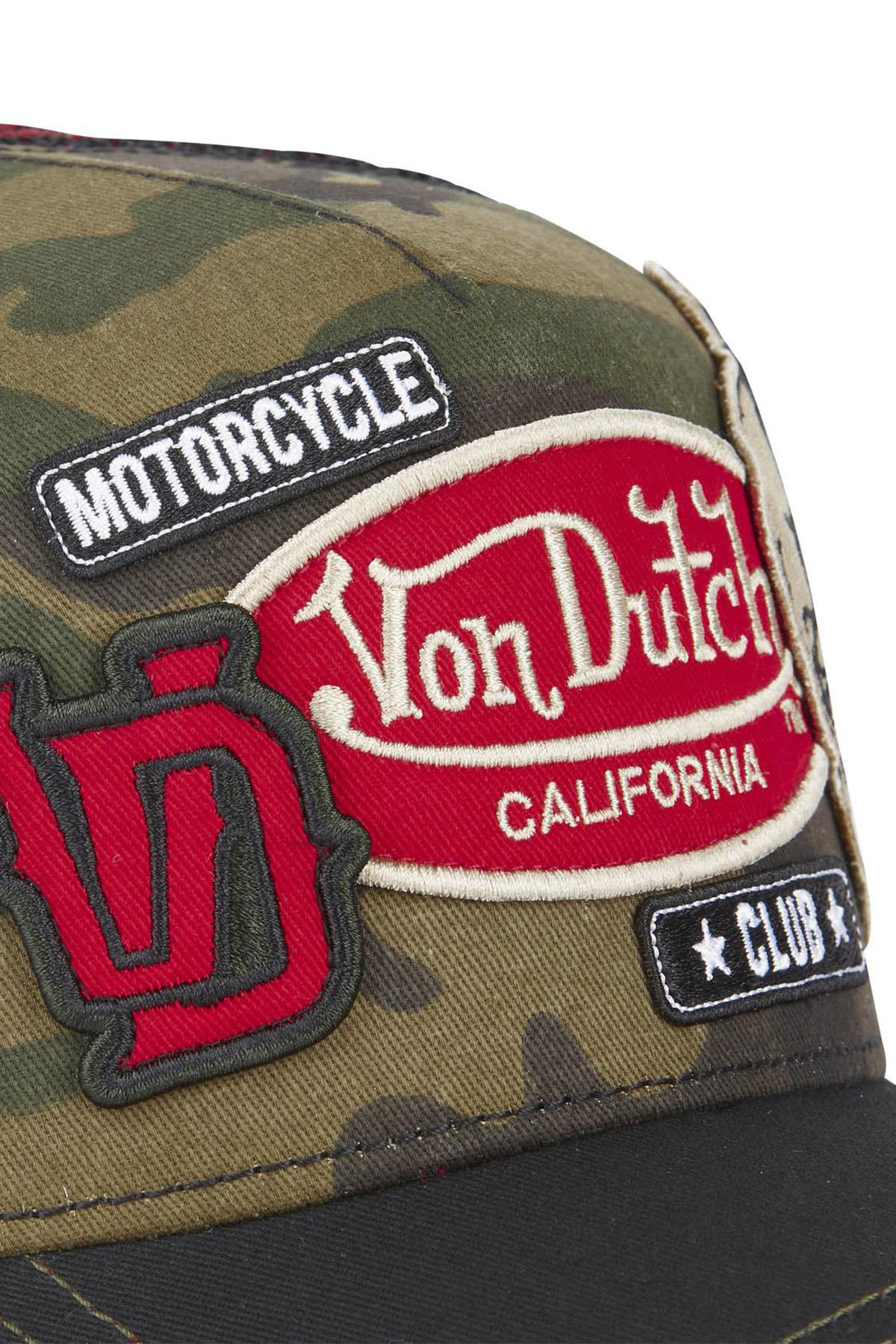 Camouflage pattern trucker cap with patches - Image n°2