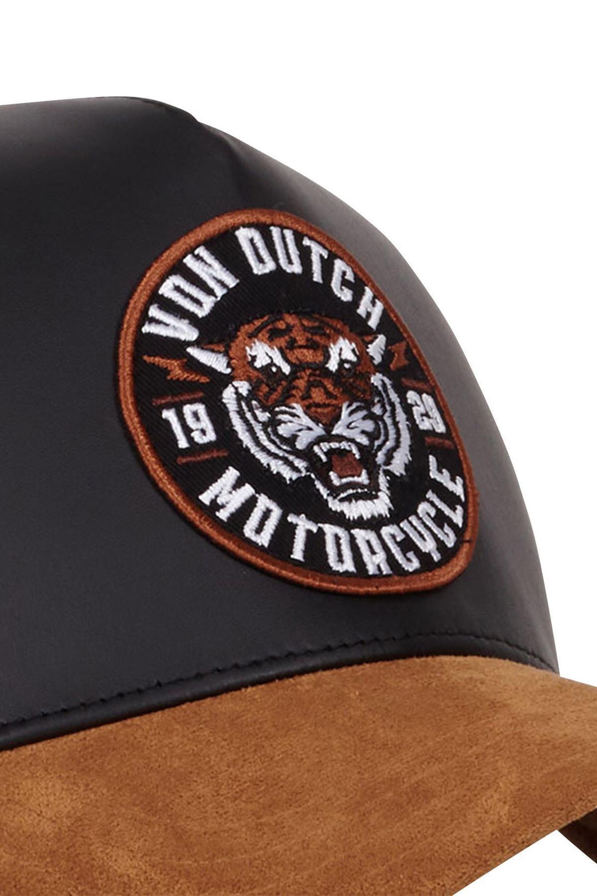 Vintage style trucker cap with tiger logo - Image n°2