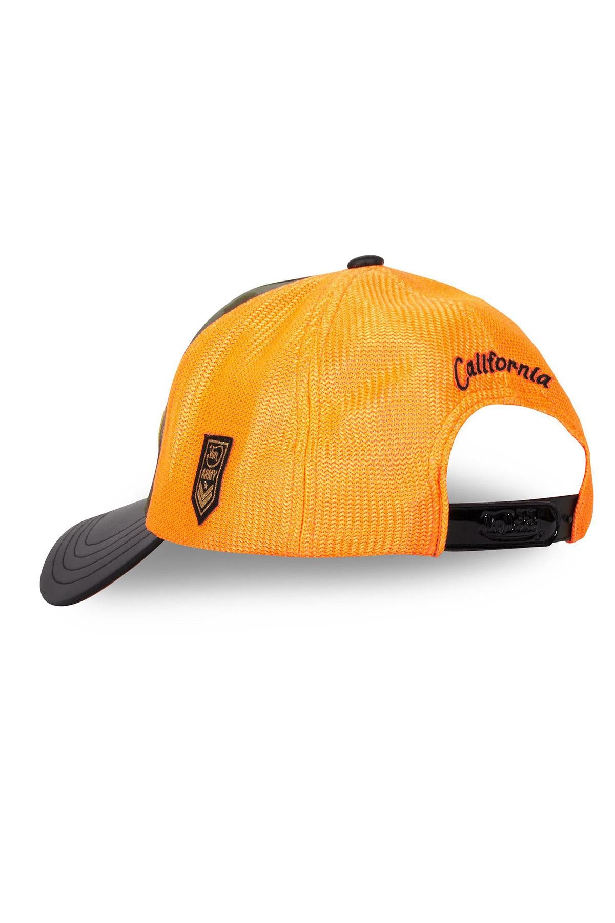 Yellow and camouflage cap - Image n°3