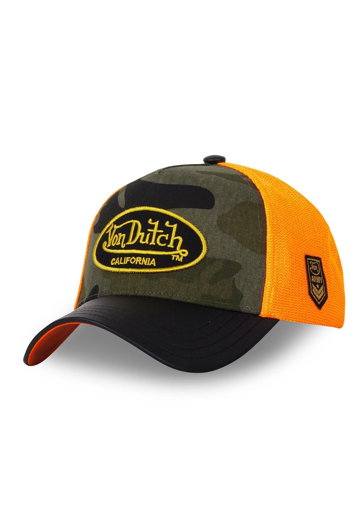 Yellow and camouflage cap - Image n°1