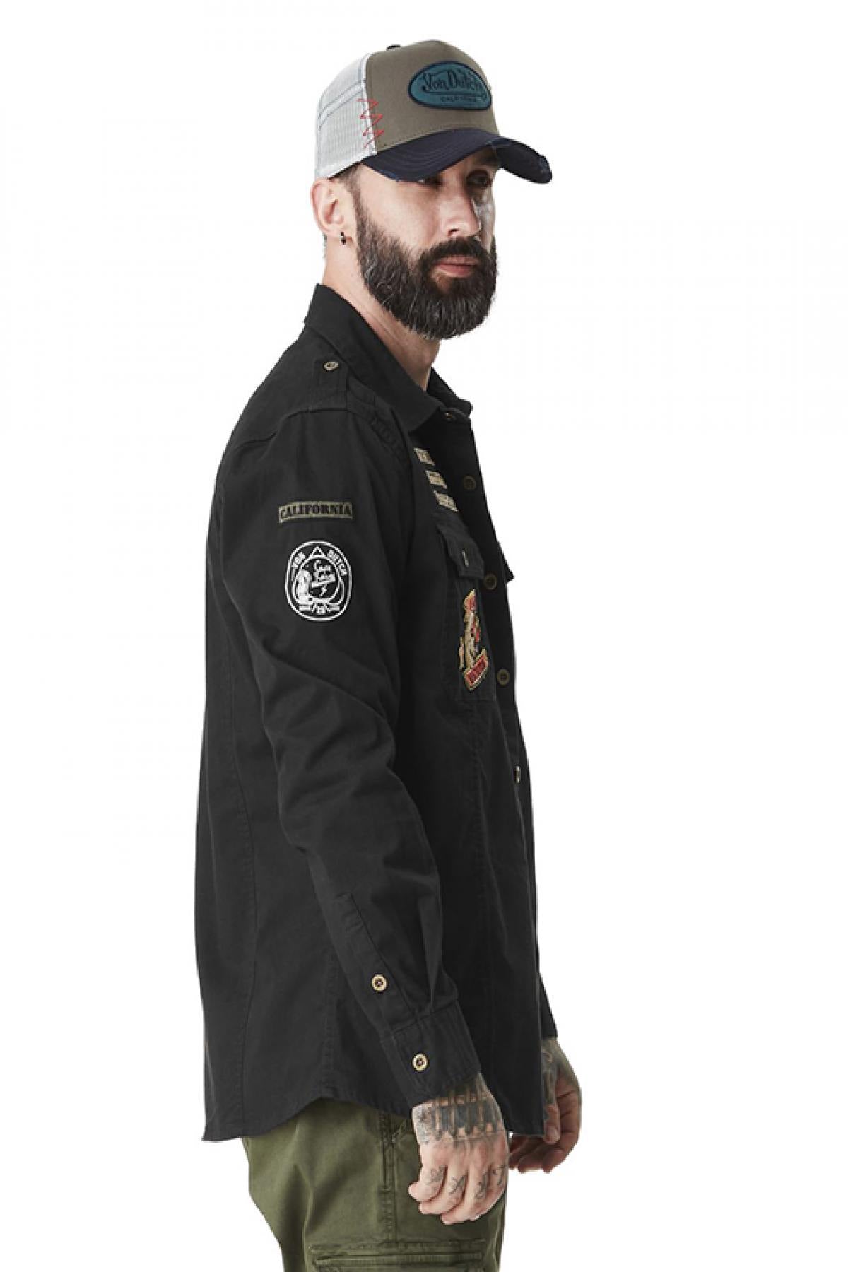 Black shirt with patches - Image n°5