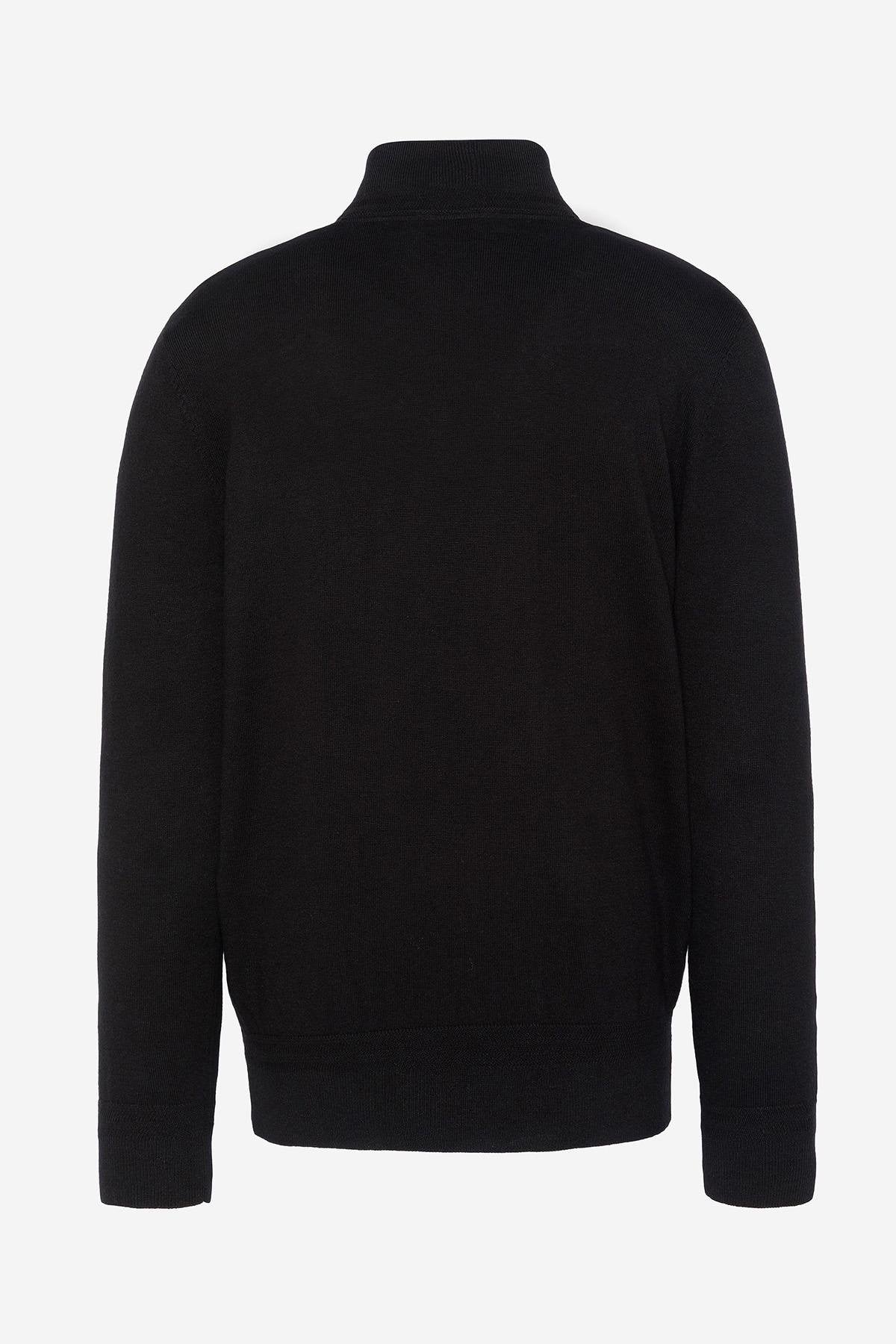 Black zip neck sweater - Image n°2