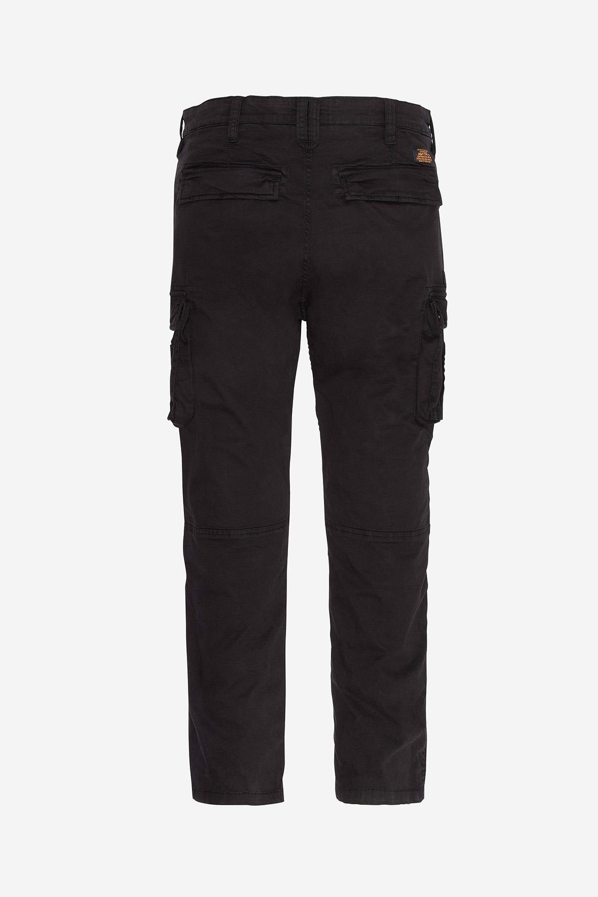 Black multi-pocket cargo pants - Image n°4