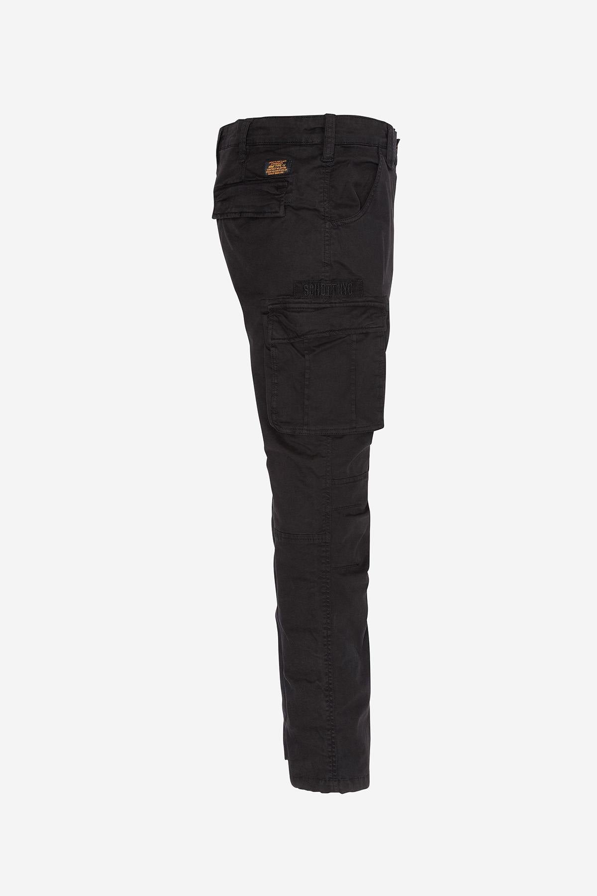 Black multi-pocket cargo pants - Image n°6