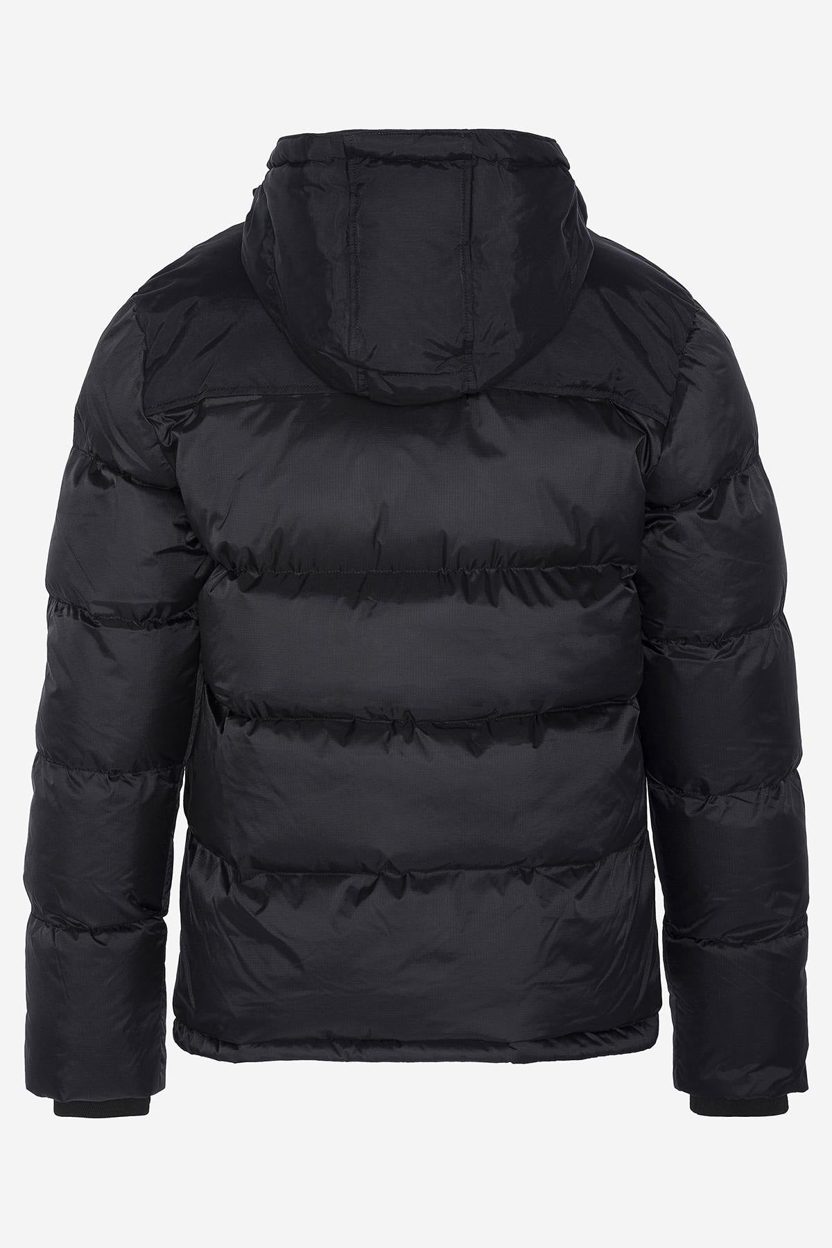 Black nylon down jacket - Image n°2