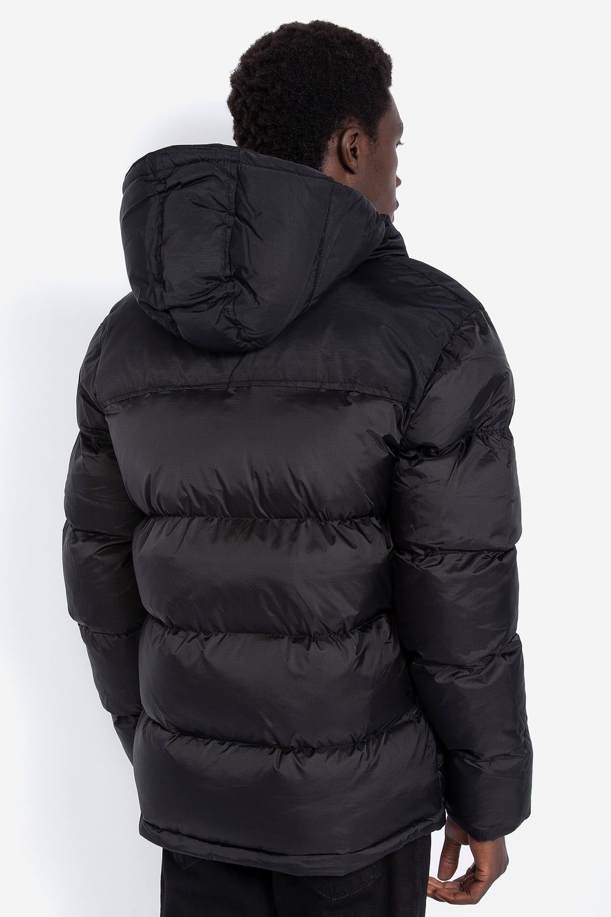 Black nylon down jacket - Image n°6