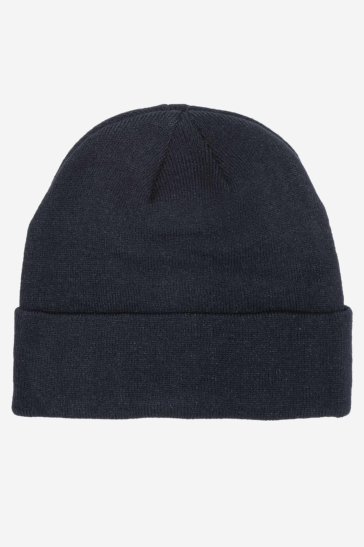 Navy blue beanie for men - Image n°4