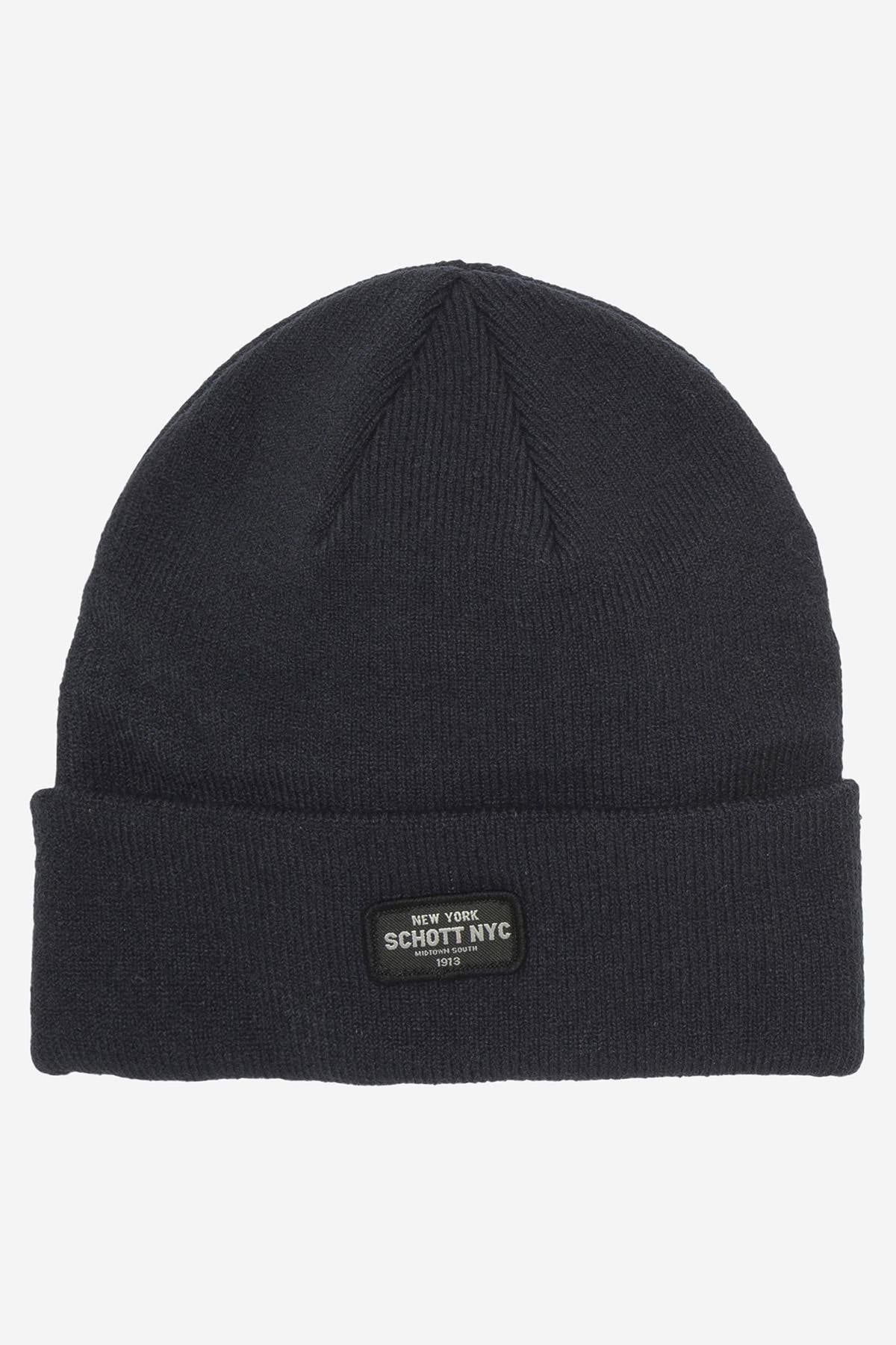 Navy blue beanie for men - Image n°3