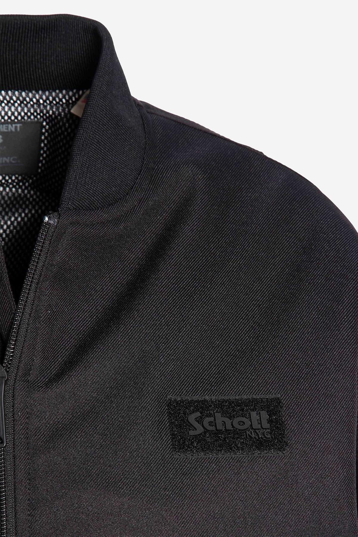 Black MA-1 Bomber with Velcro Logo - Image n°8