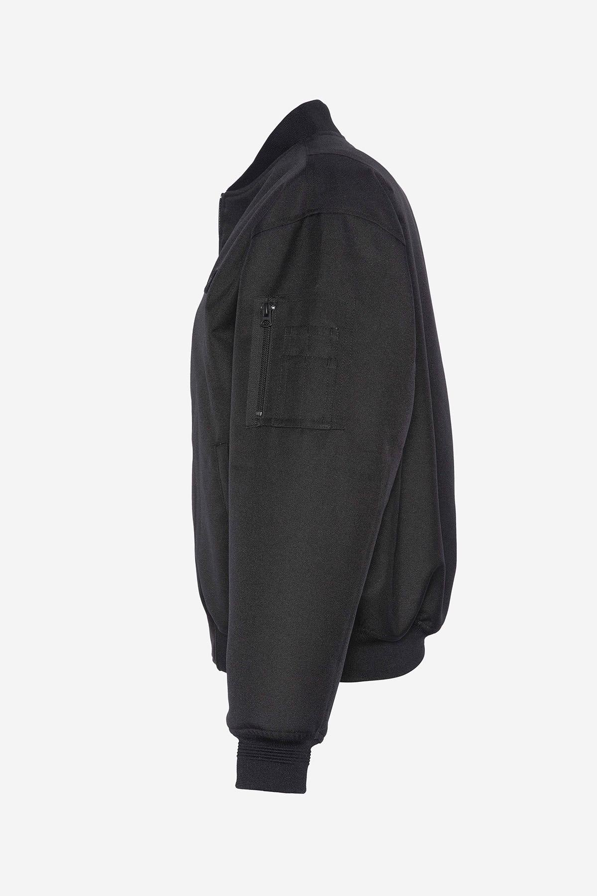 Black MA-1 Bomber with Velcro Logo - Image n°7