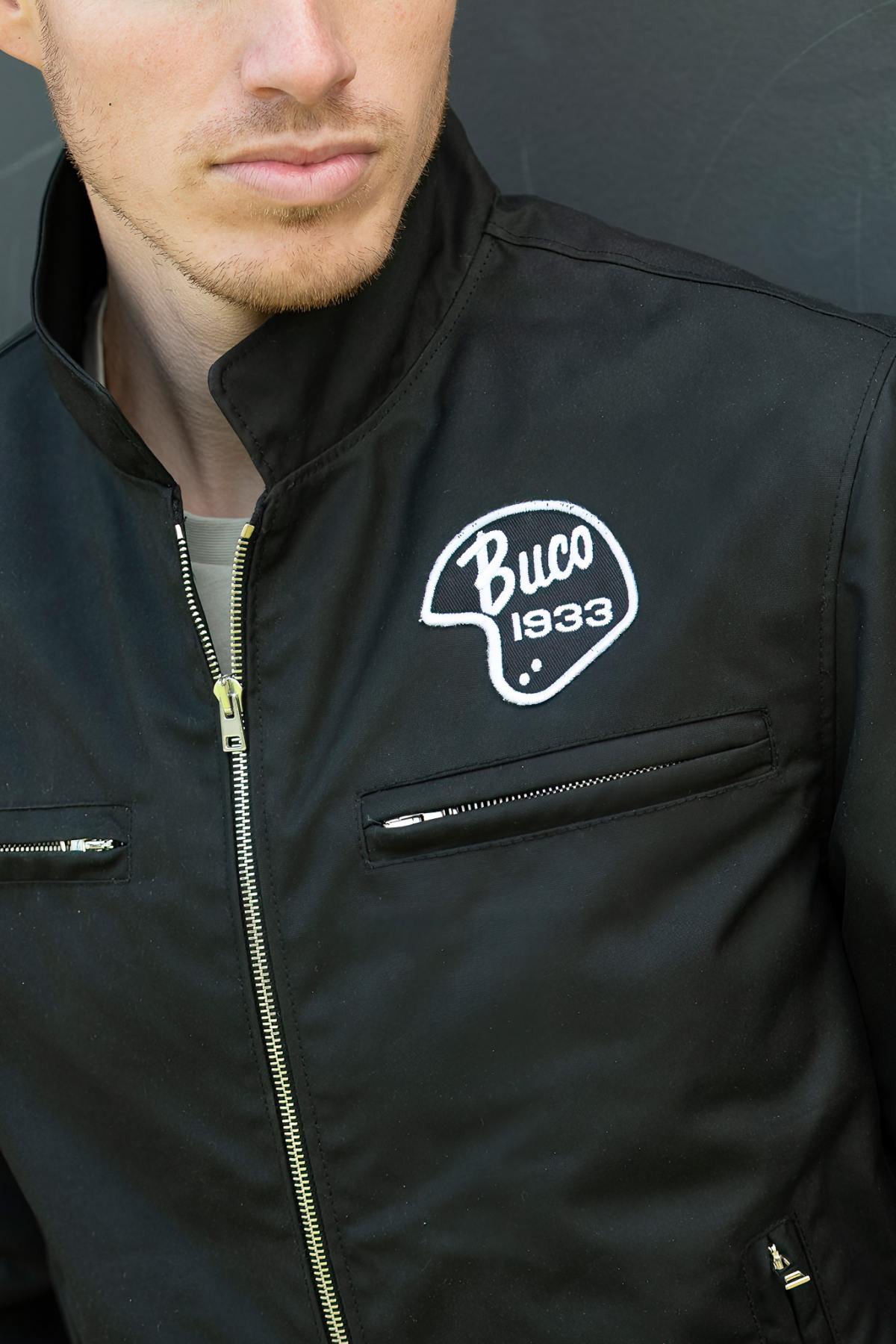 Textile biker jacket with Buco helmet logo - Image n°4