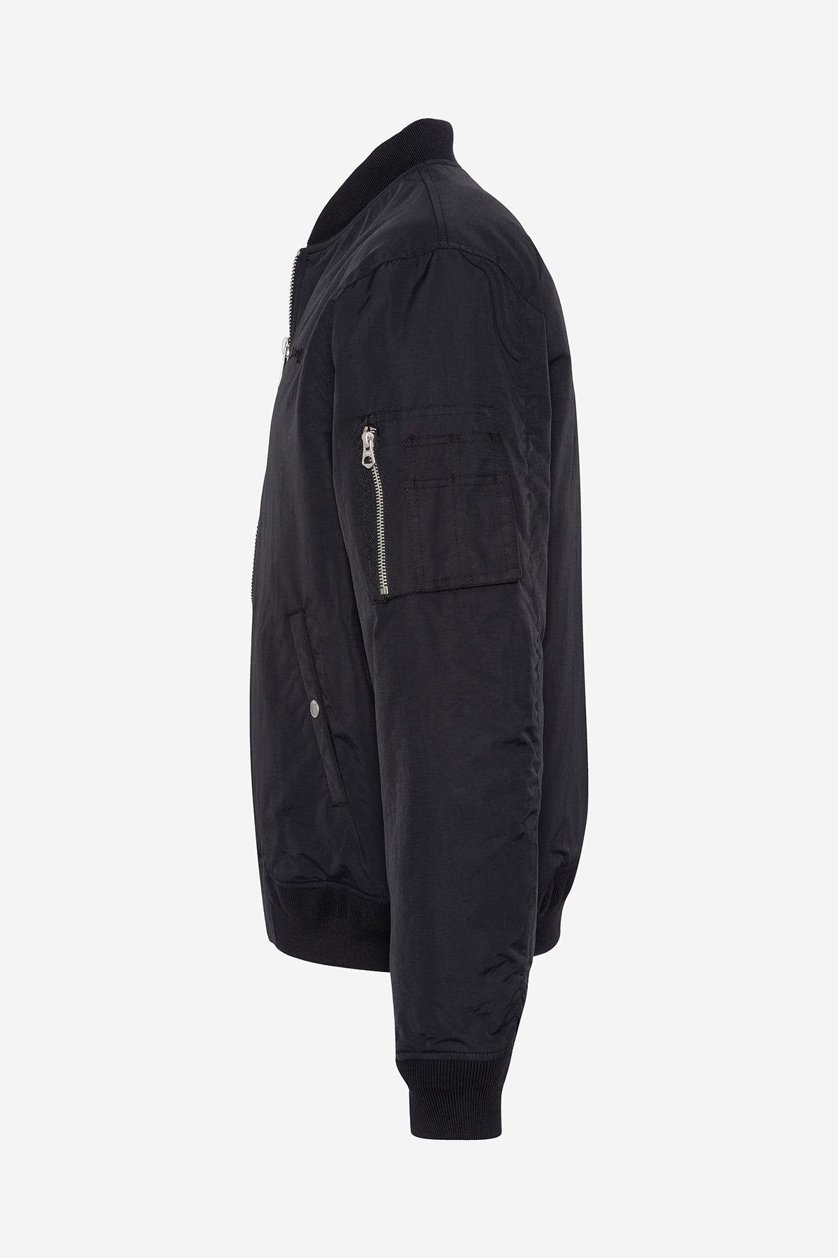 Black nylon bomber jacket Schott NYC - Image n°4