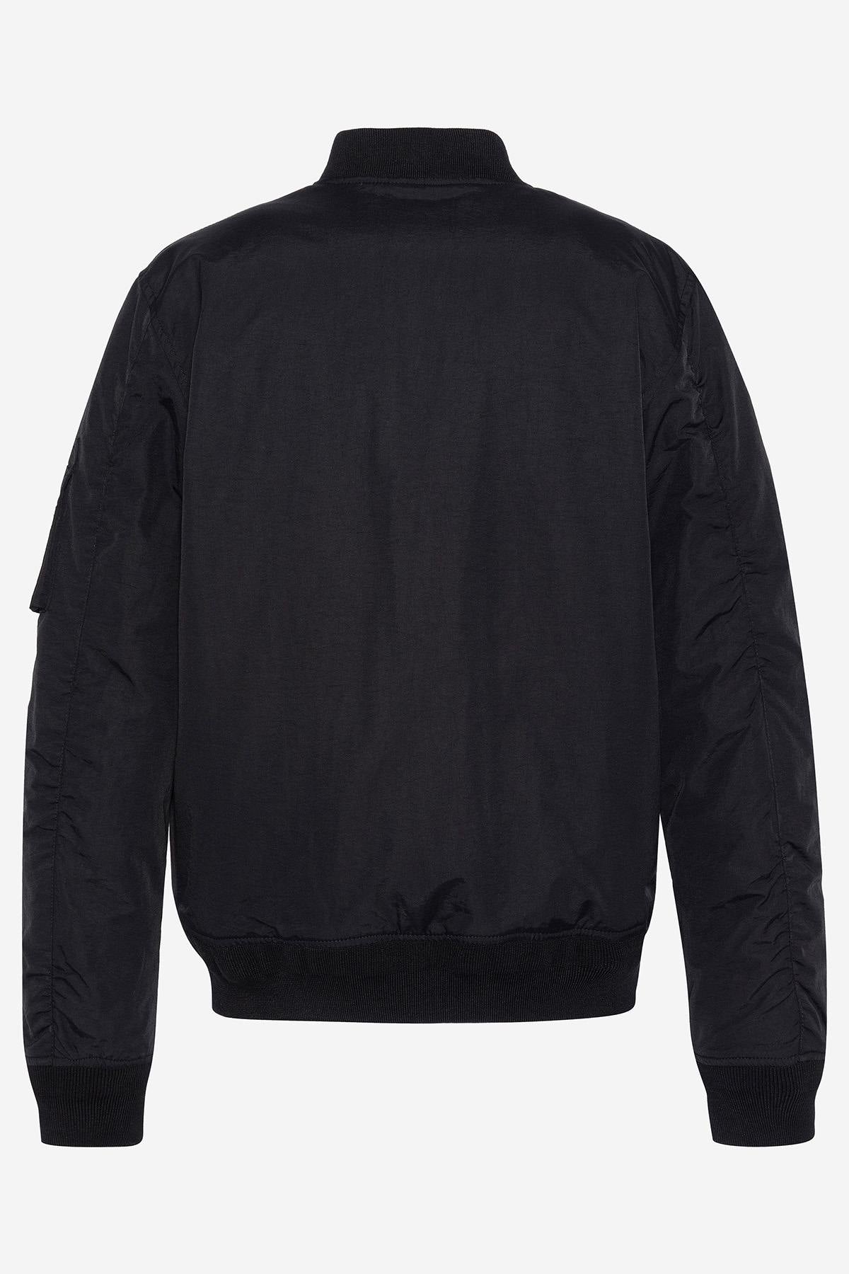 Black nylon bomber jacket Schott NYC - Image n°5