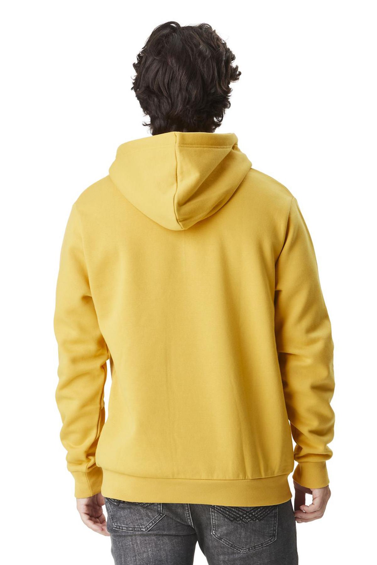 Yellow sweatshirt with white print - Image n°3